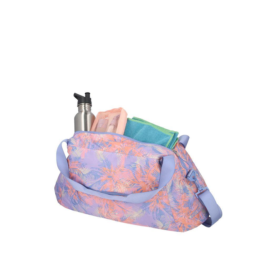 Bolso Deportivo Jogging Estampado Lila Mediano-2