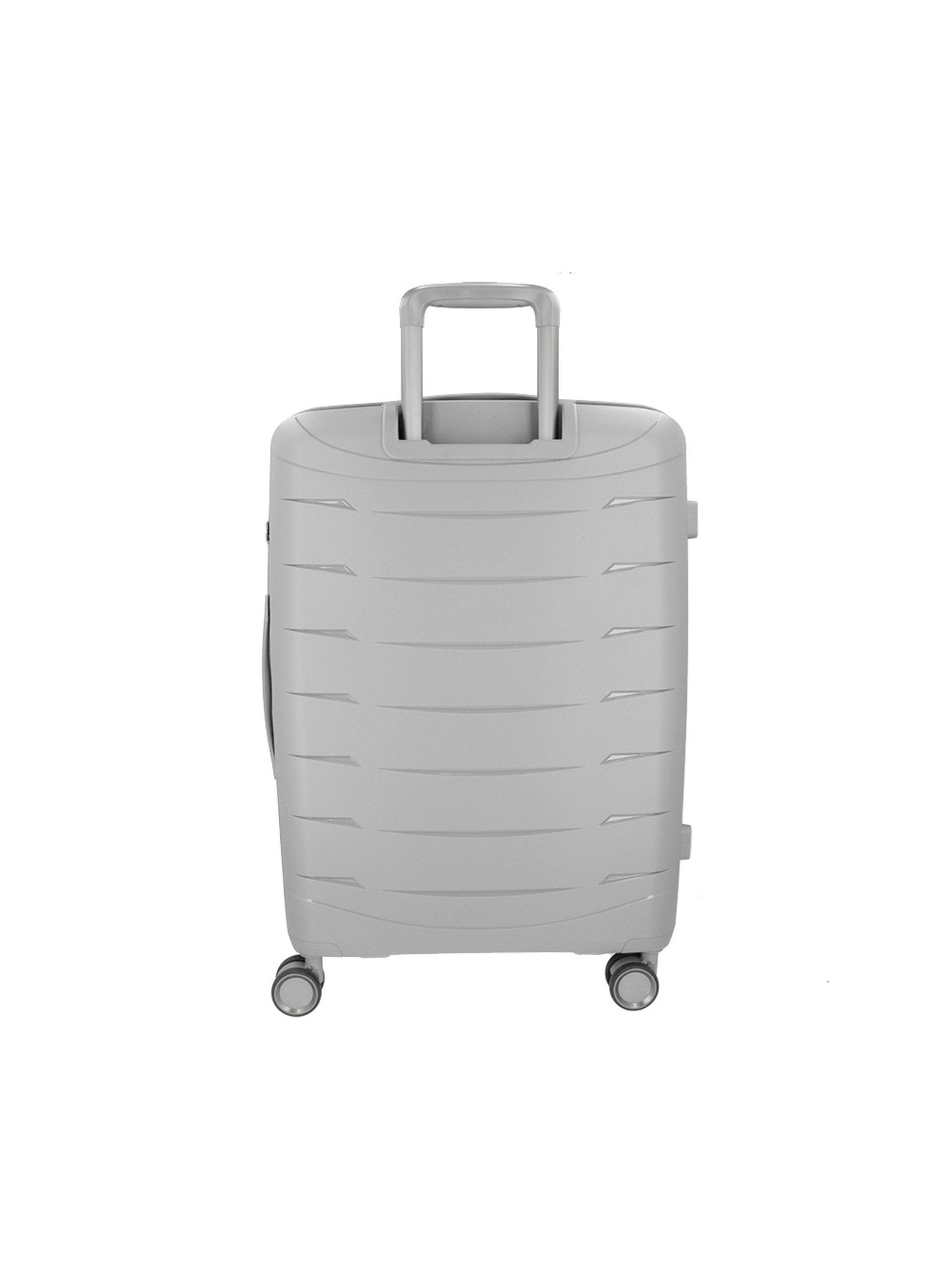 Maleta Mediana Saxoline Moonstone Plateado-2