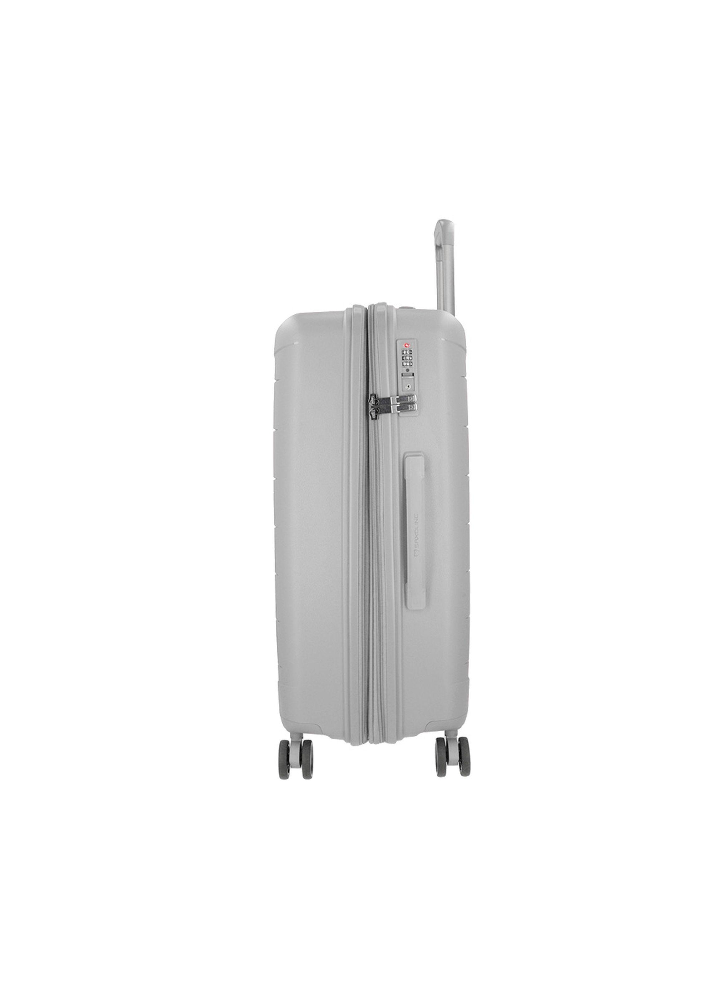 Maleta Mediana Saxoline Moonstone Plateado-4