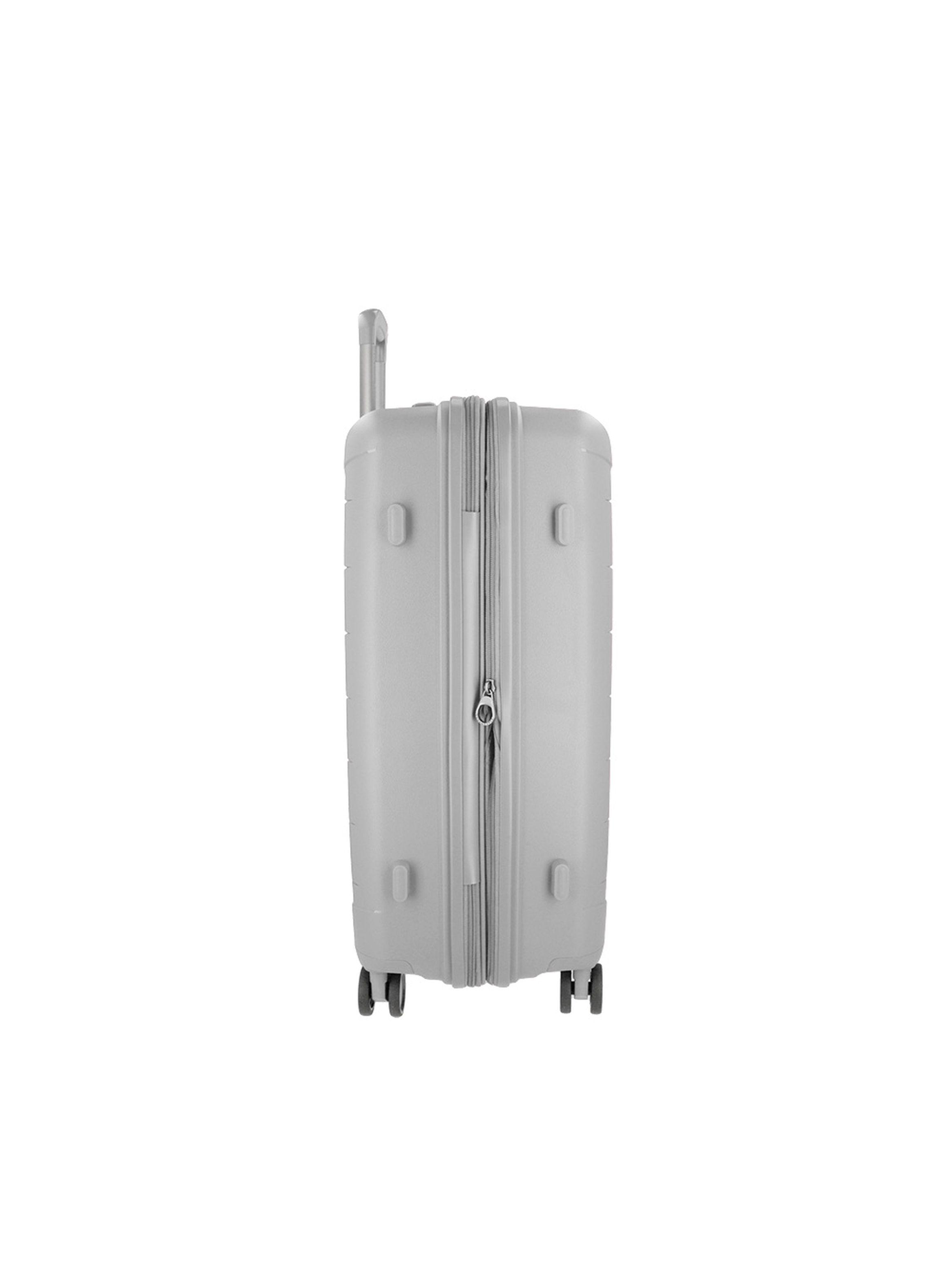 Maleta Mediana Saxoline Moonstone Plateado-5