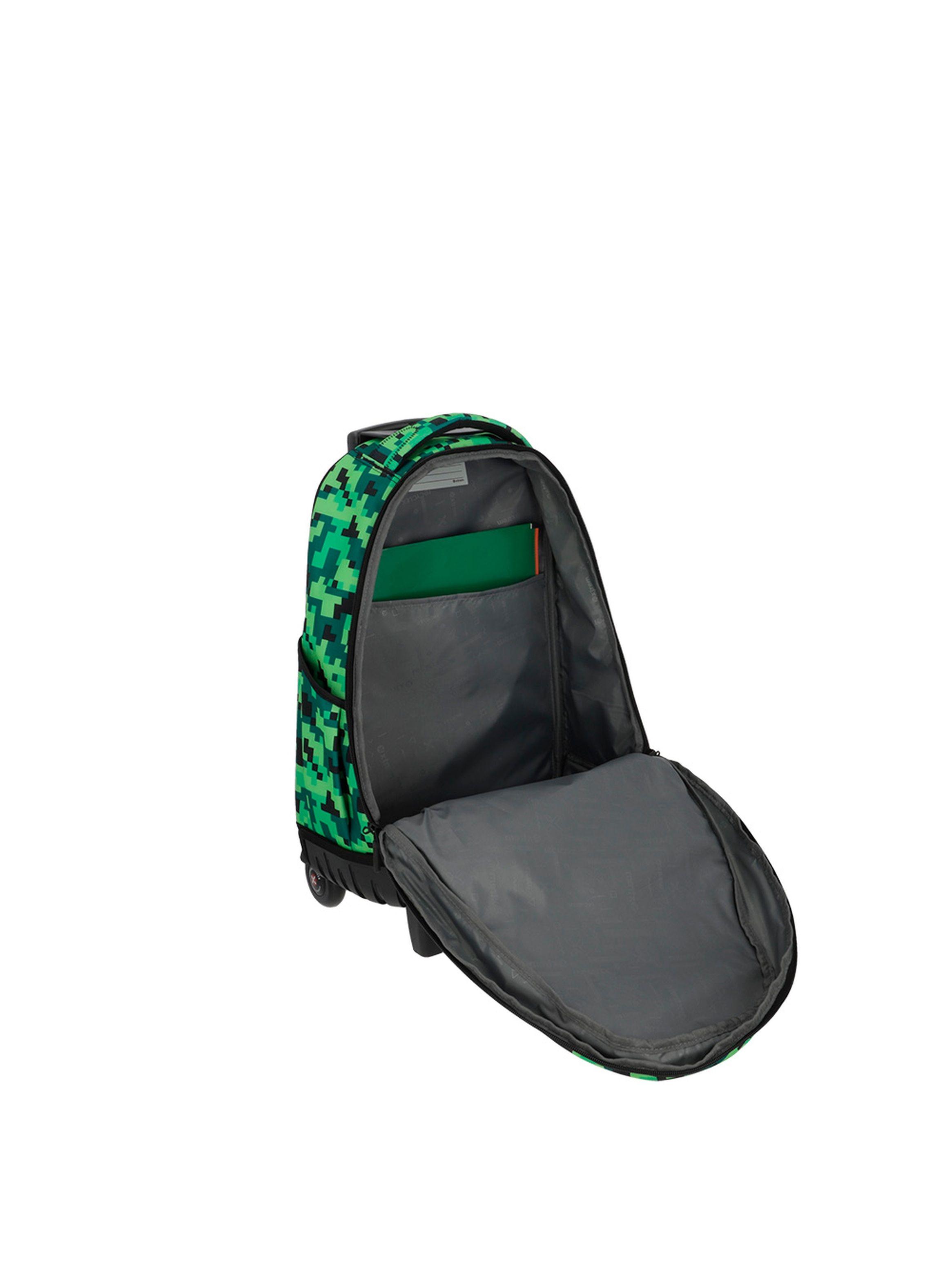 Mochila con ruedas Xtrem Cross 2.0 5XT Pixels Verde-3