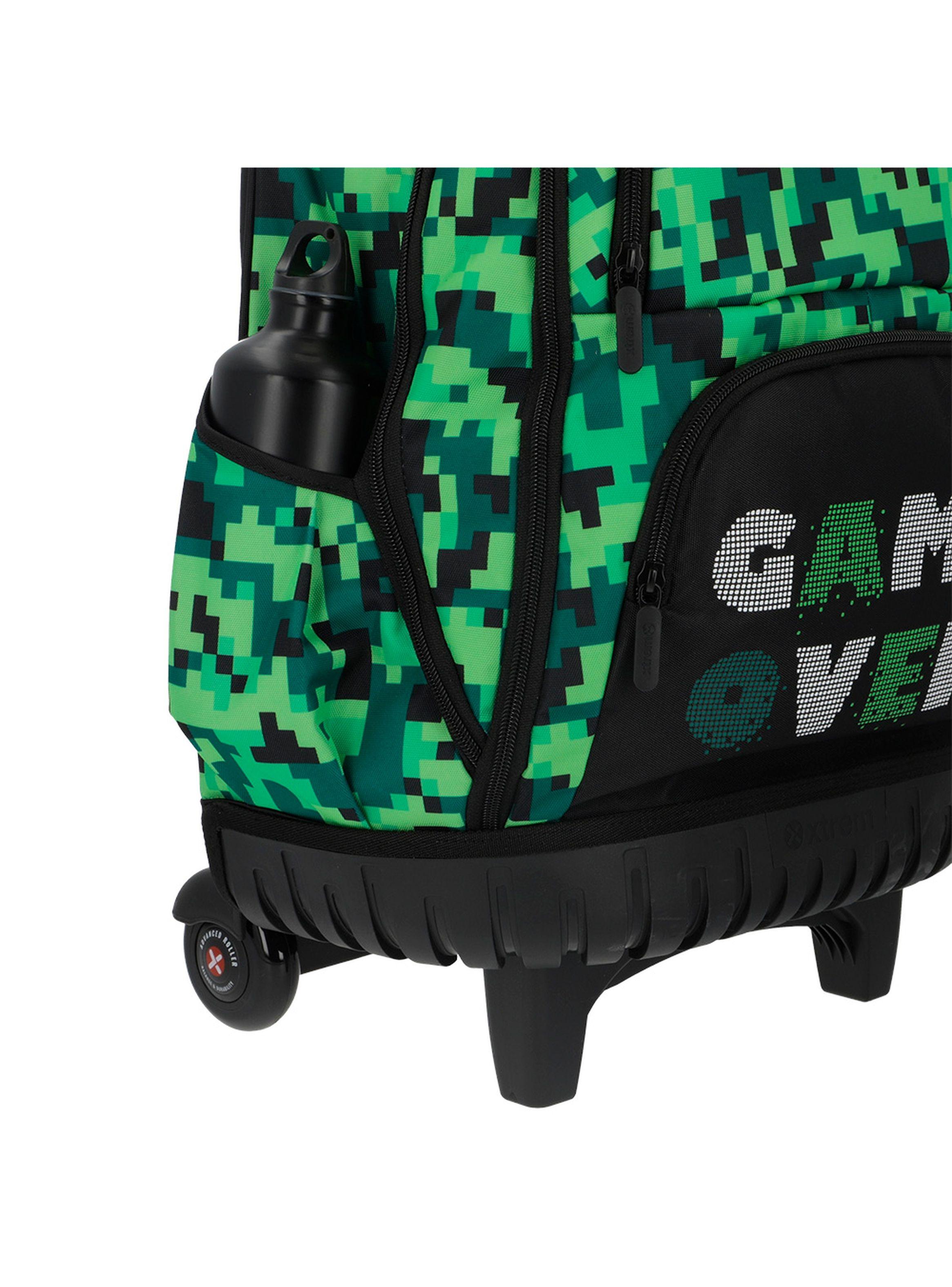 Mochila con ruedas Xtrem Cross 2.0 5XT Pixels Verde-6