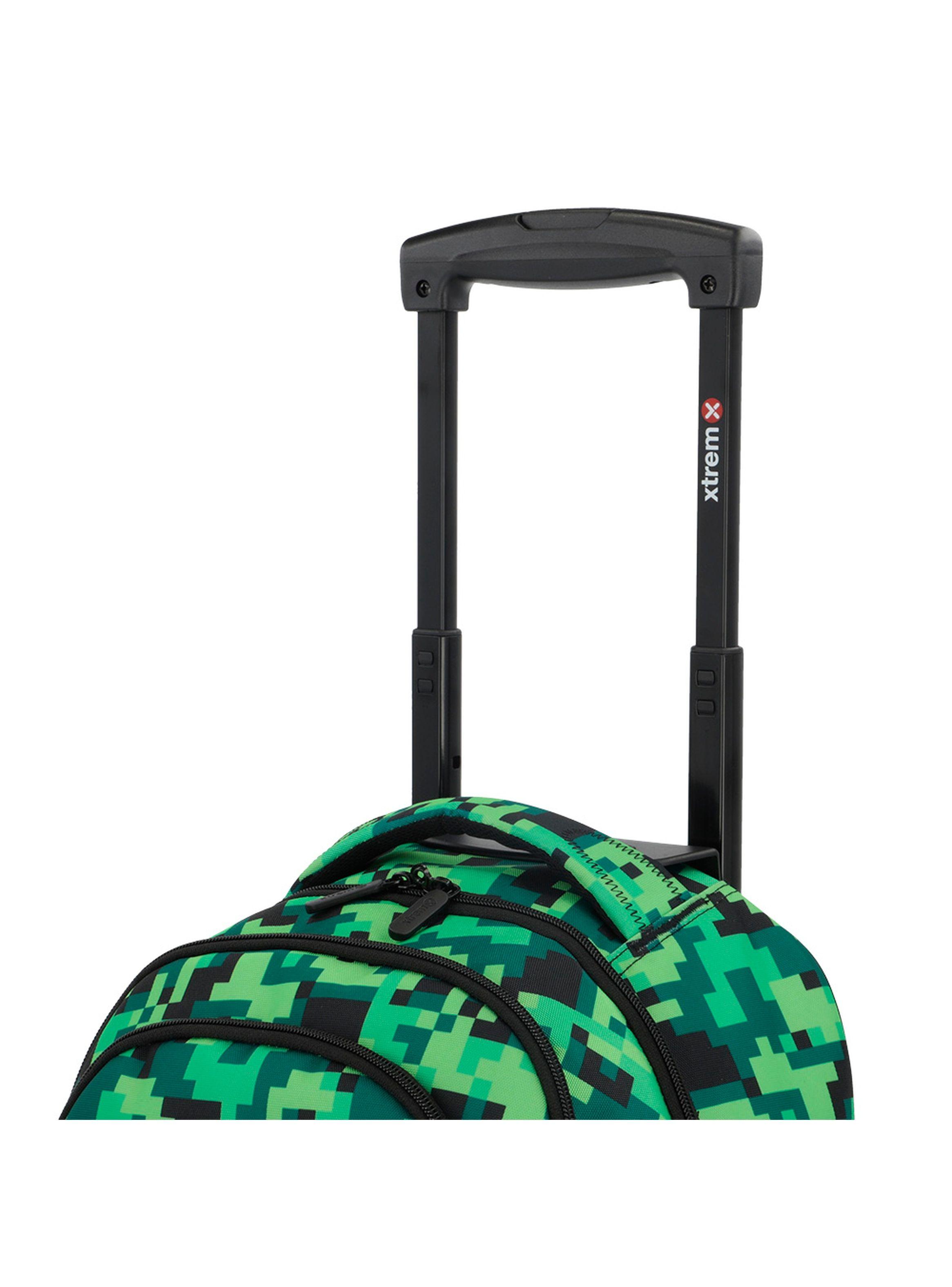 Mochila con ruedas Xtrem Cross 2.0 5XT Pixels Verde-7
