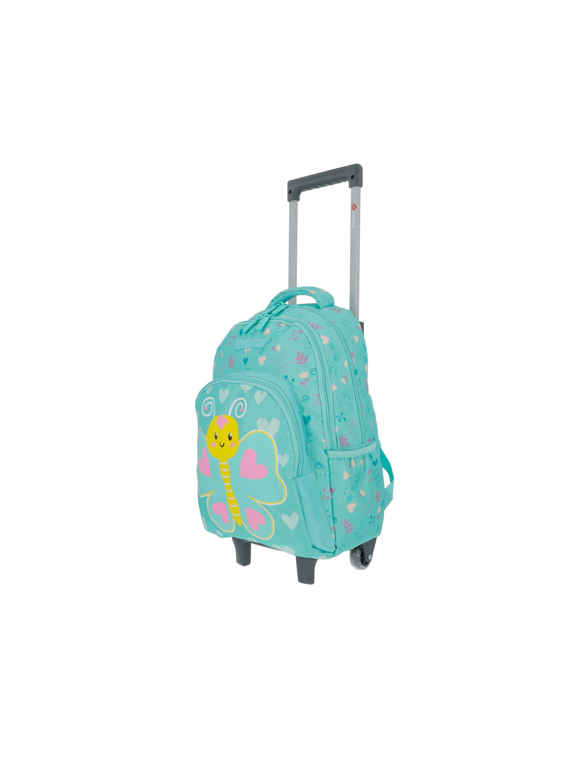 Mochila con ruedas Niña Xtrem Lincoln 4XT Verde-1