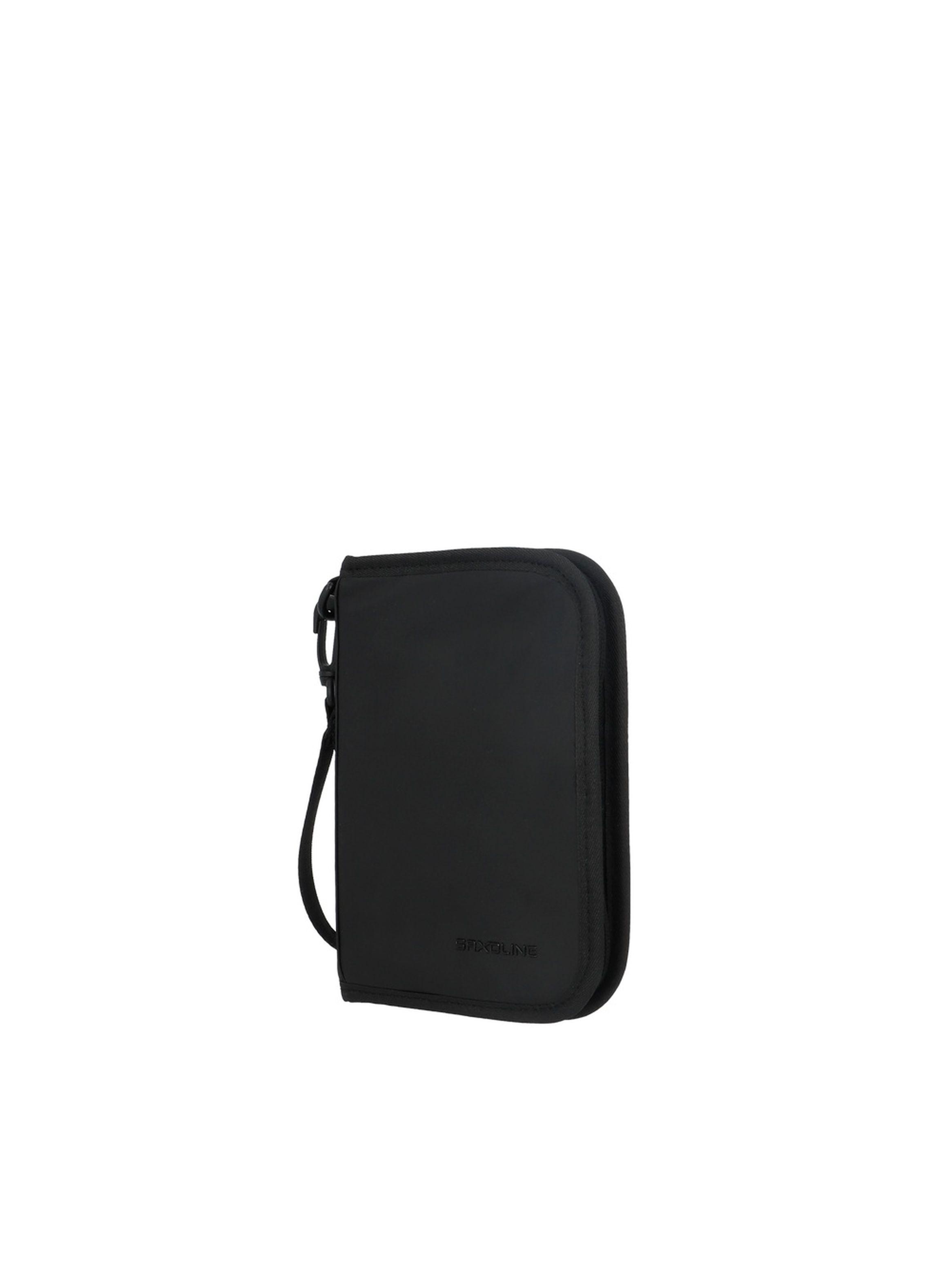 Porta Pasaporte Estuche protector de Viaje Saxoline Negro-1