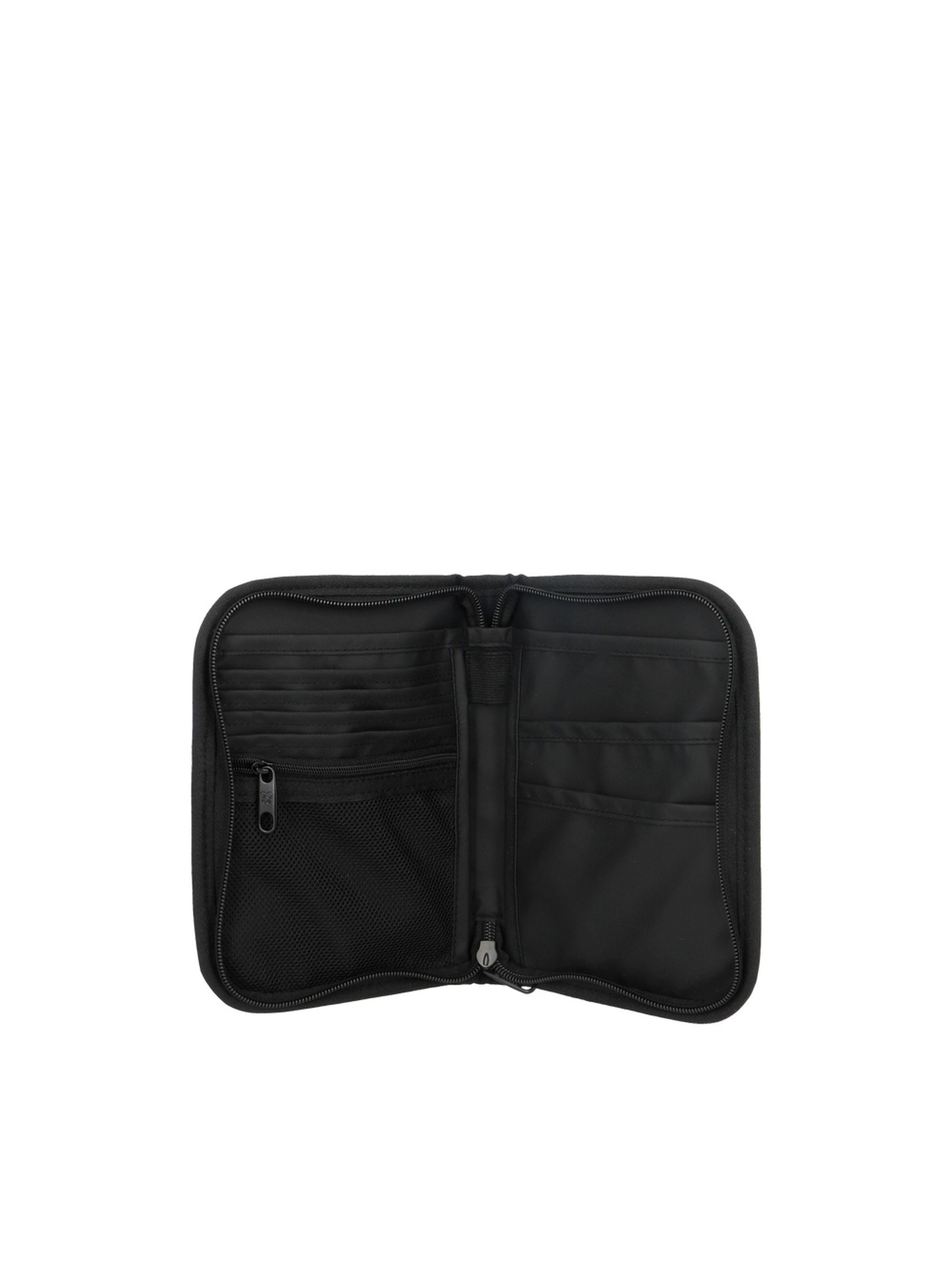 Porta Pasaporte Estuche protector de Viaje Saxoline Negro-2
