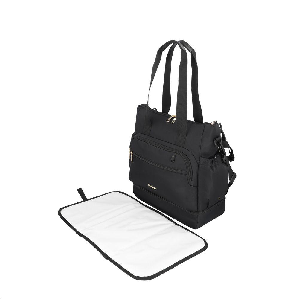 Bolso maternal Parentpack con mudador negro-12