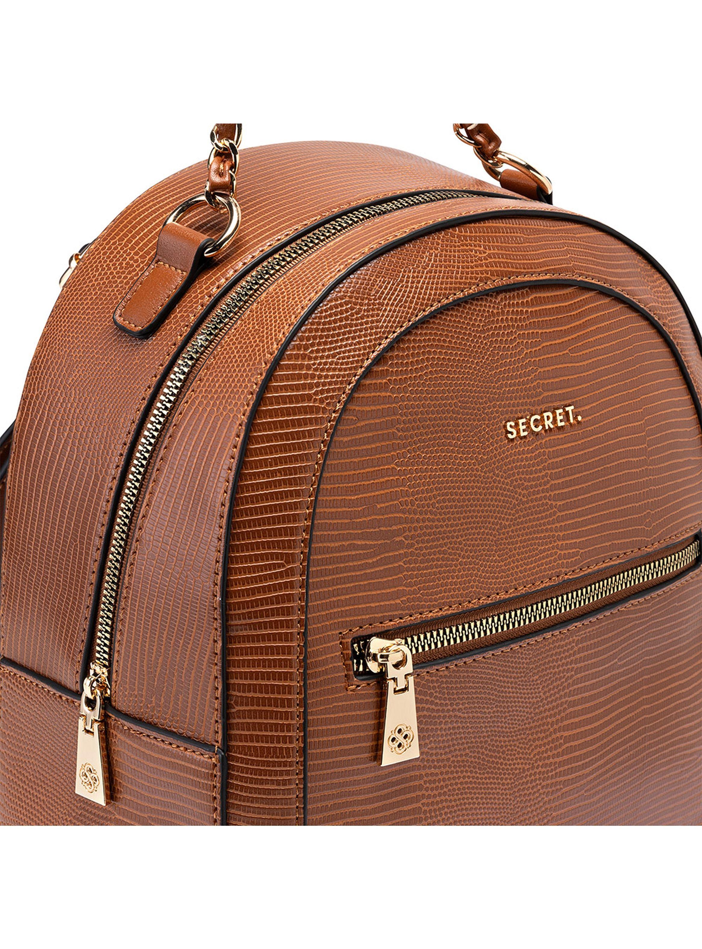 Mochila Secret Virginia FW24 Café L-6
