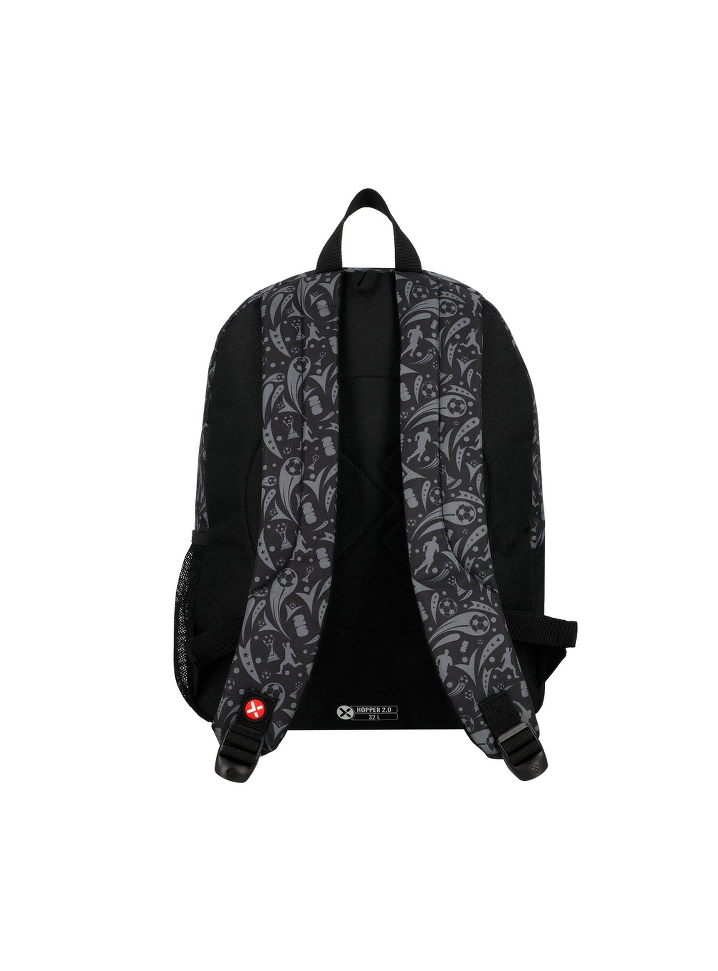 Mochila Xtrem Hopper 2.0 6XT Fútbol Negro/Gris-2