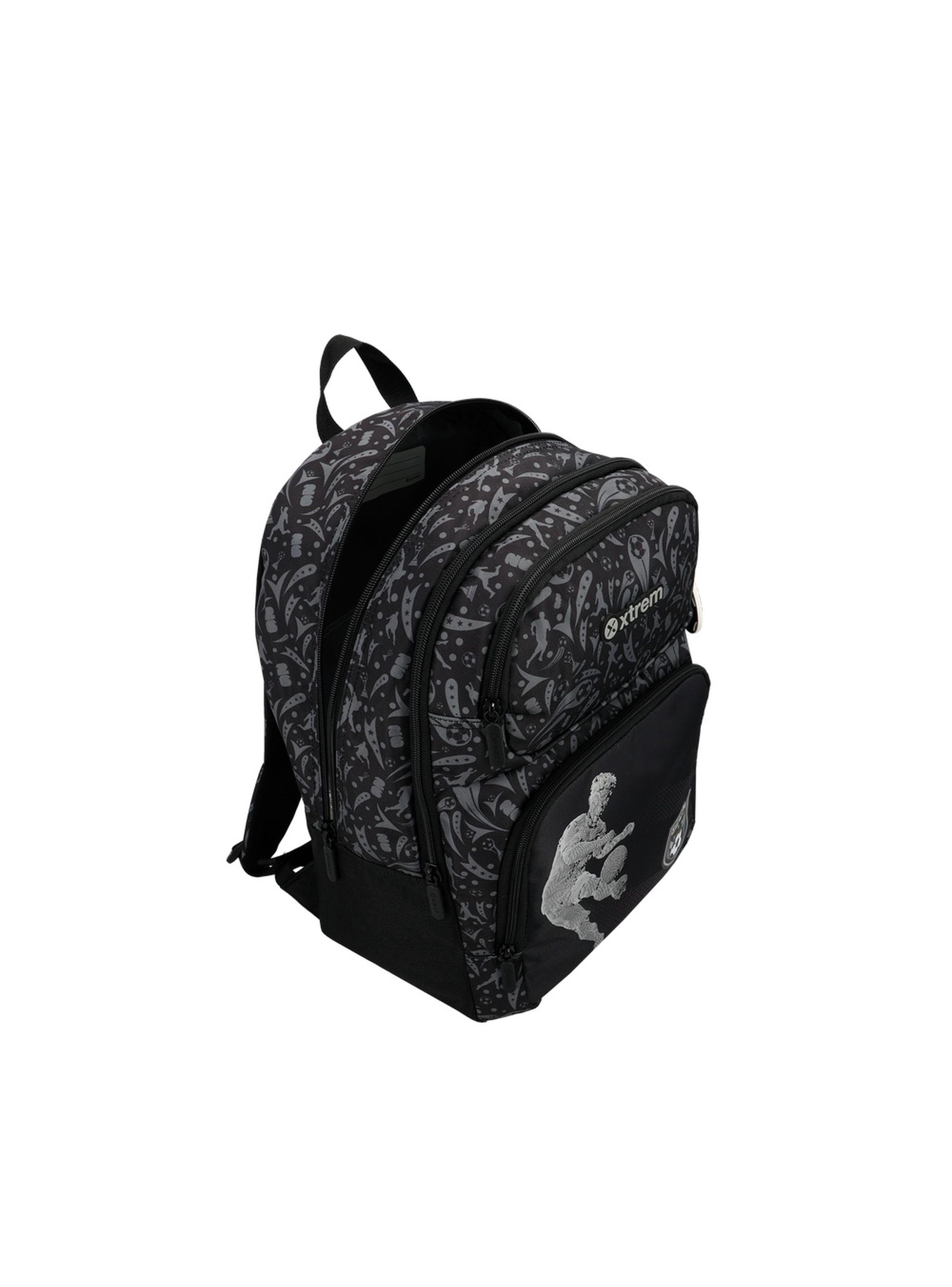 Mochila Xtrem Hopper 2.0 6XT Fútbol Negro/Gris-3
