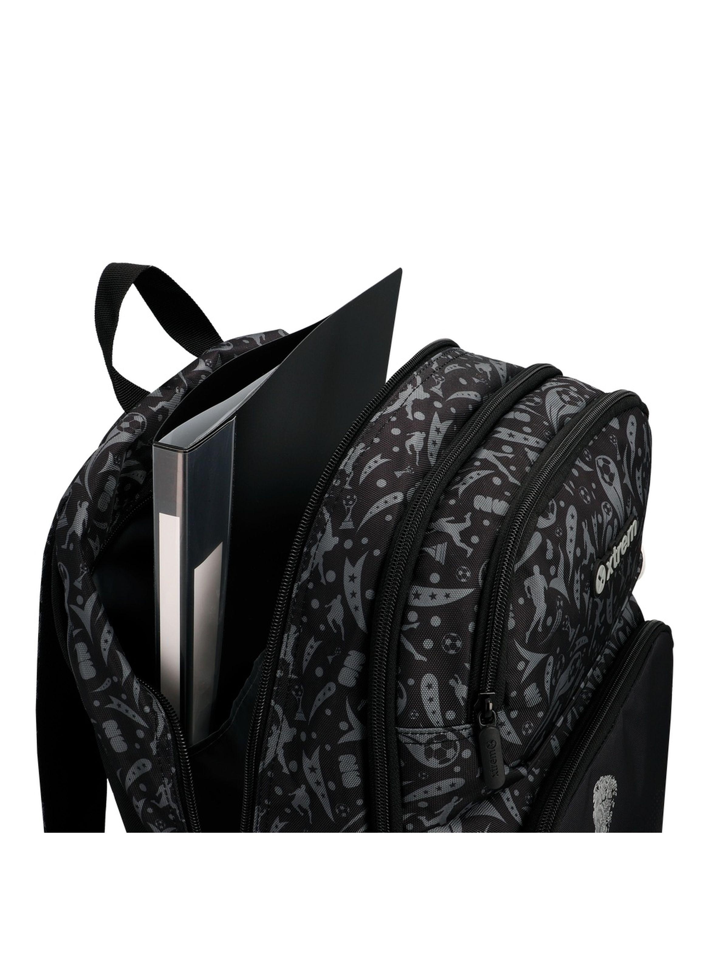 Mochila Xtrem Hopper 2.0 6XT Fútbol Negro/Gris-6