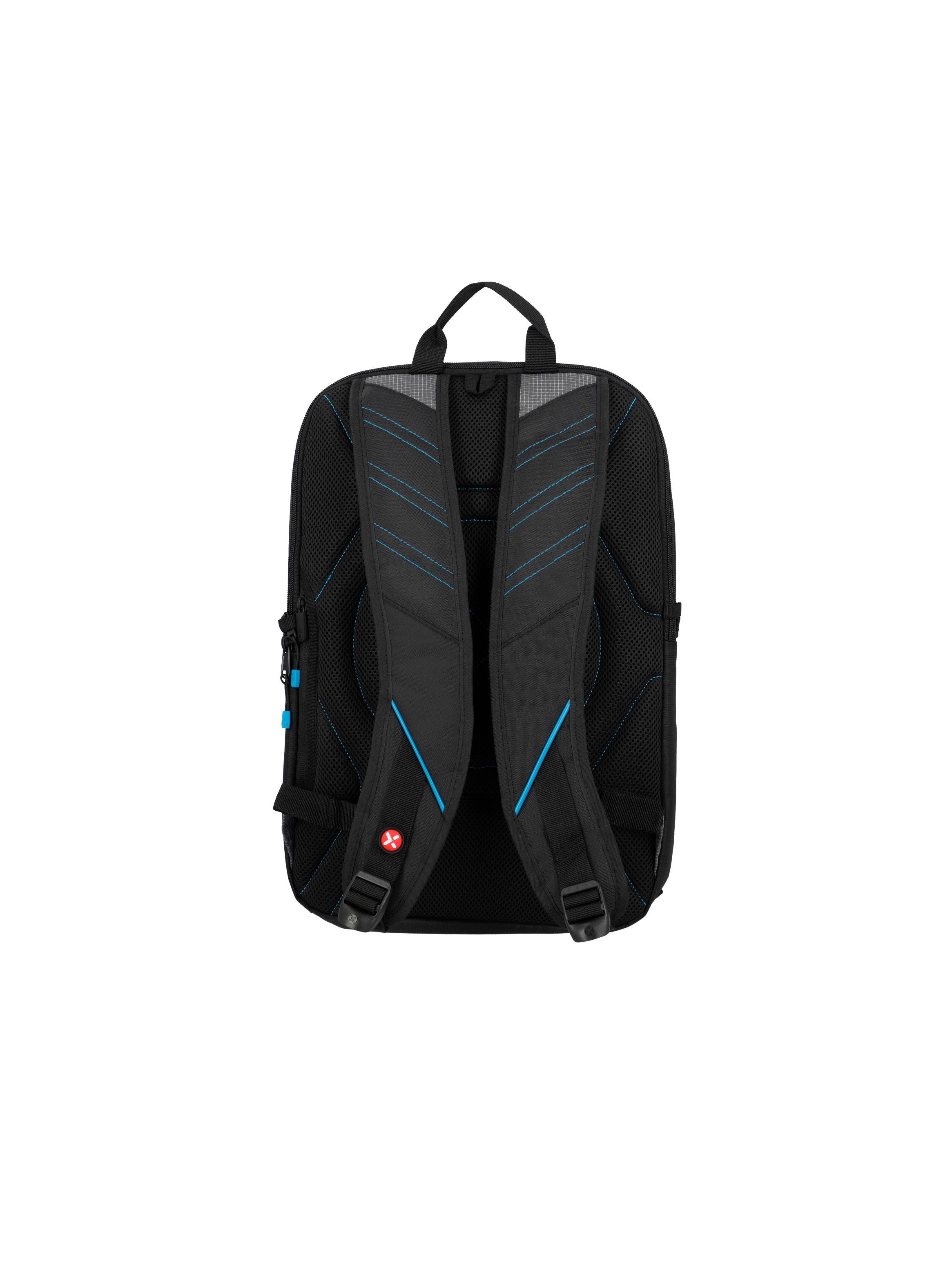 Gamerpack Mochila Notebook Xtrem Negro/Azul 17"-2