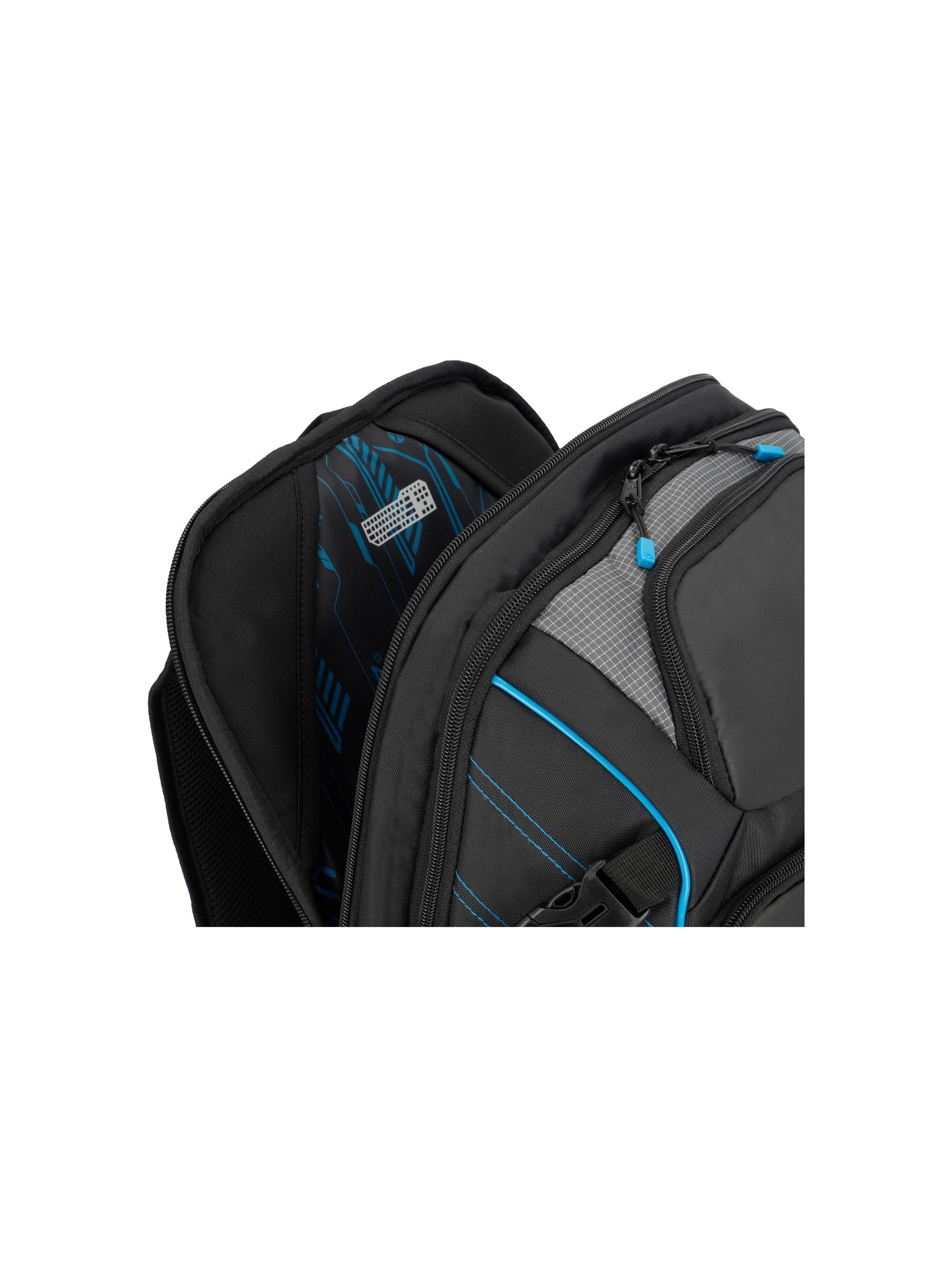 Gamerpack Mochila Notebook Xtrem Negro/Azul 17"-8