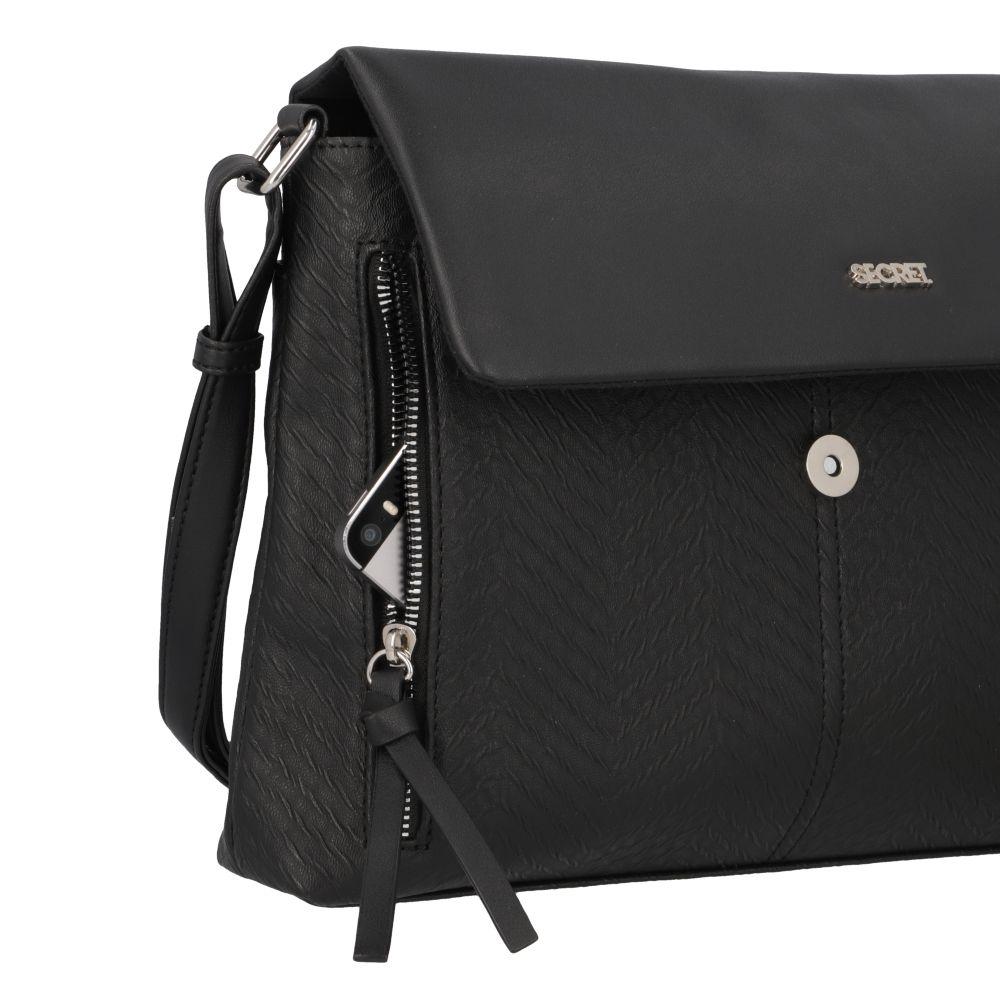 Cartera Positano Casual Negro Secret M-16