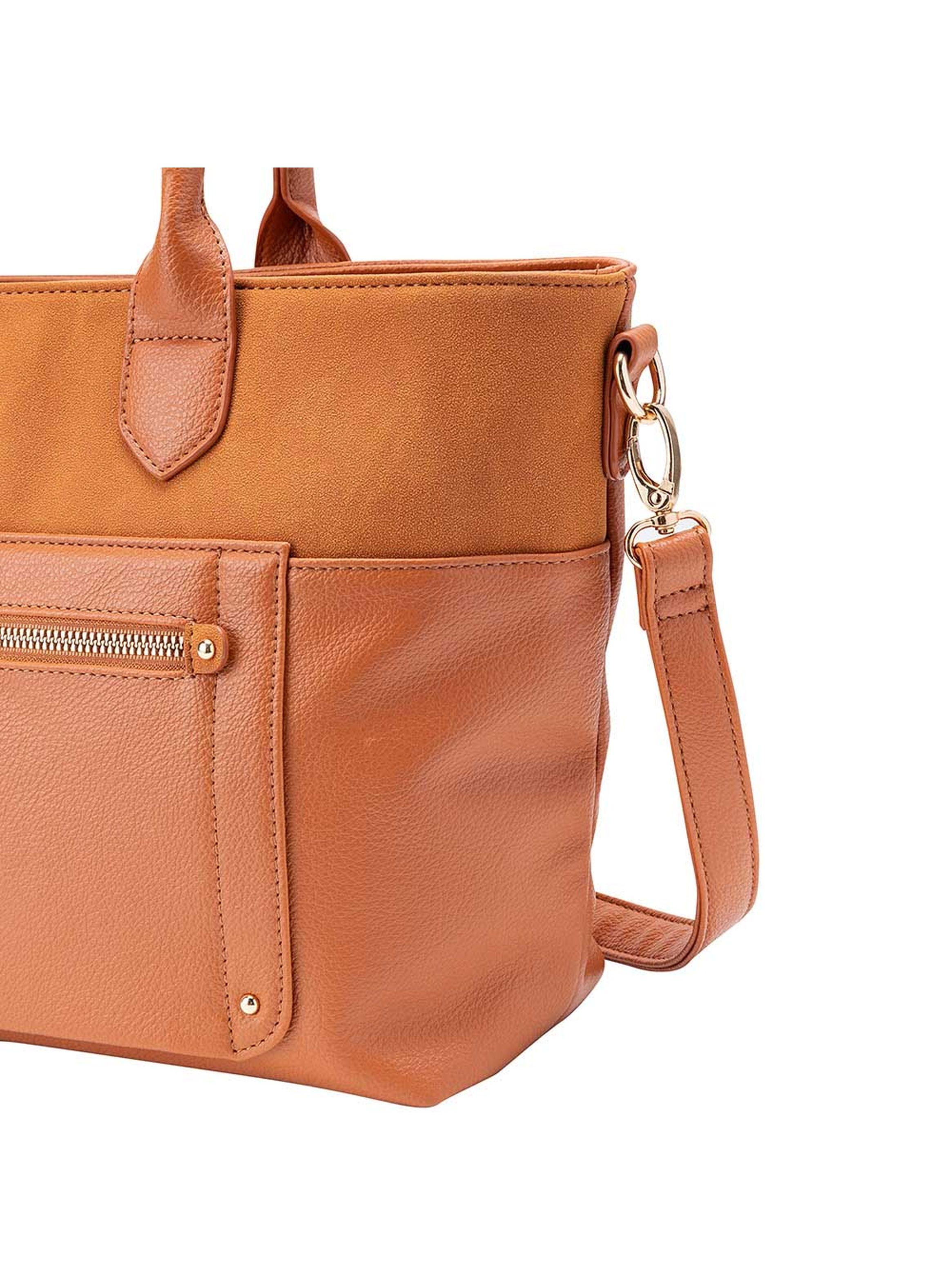 Cartera Tote Secret Lourdes FW24 Café L-5