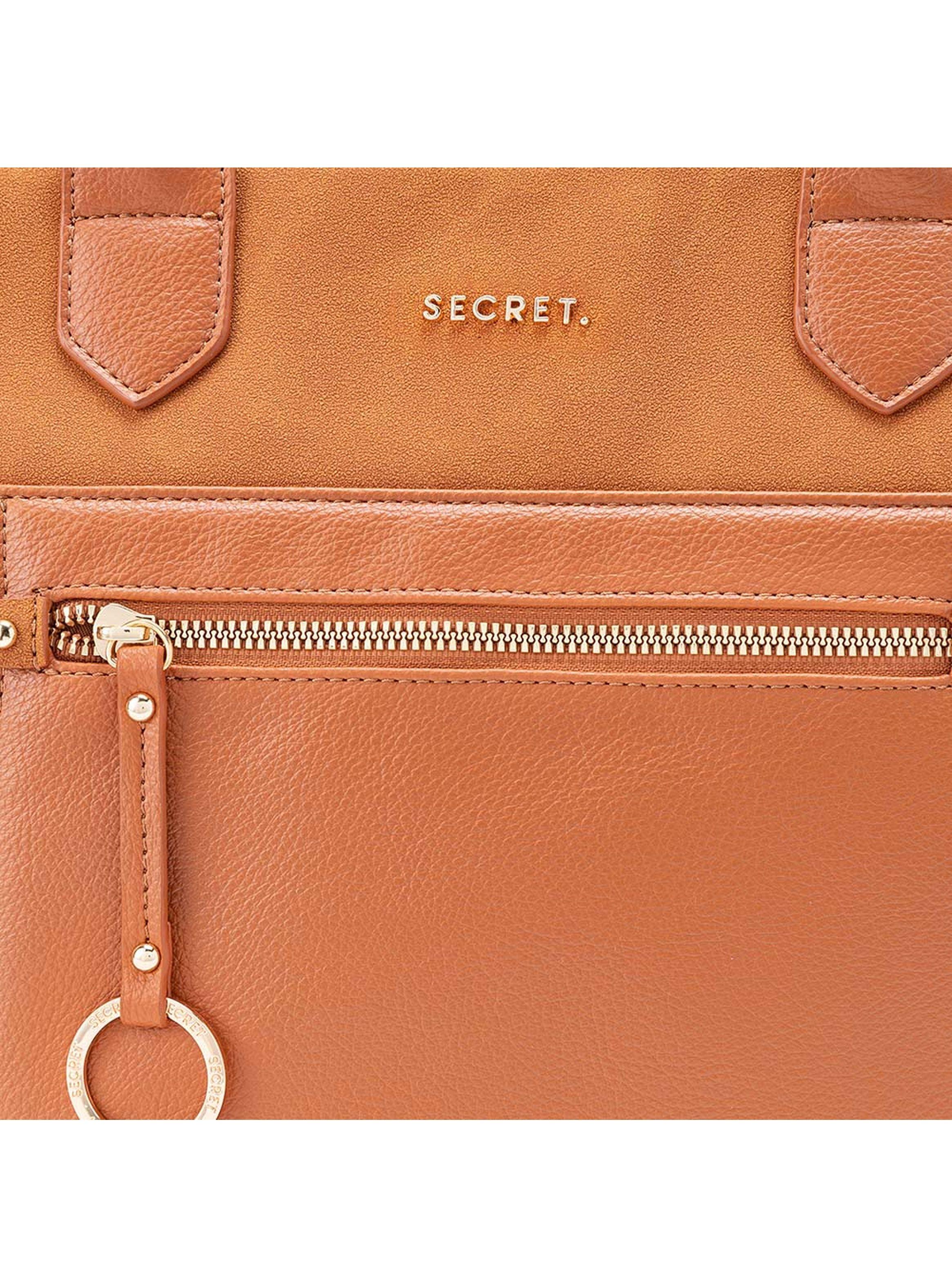 Cartera Tote Secret Lourdes FW24 Café L-6