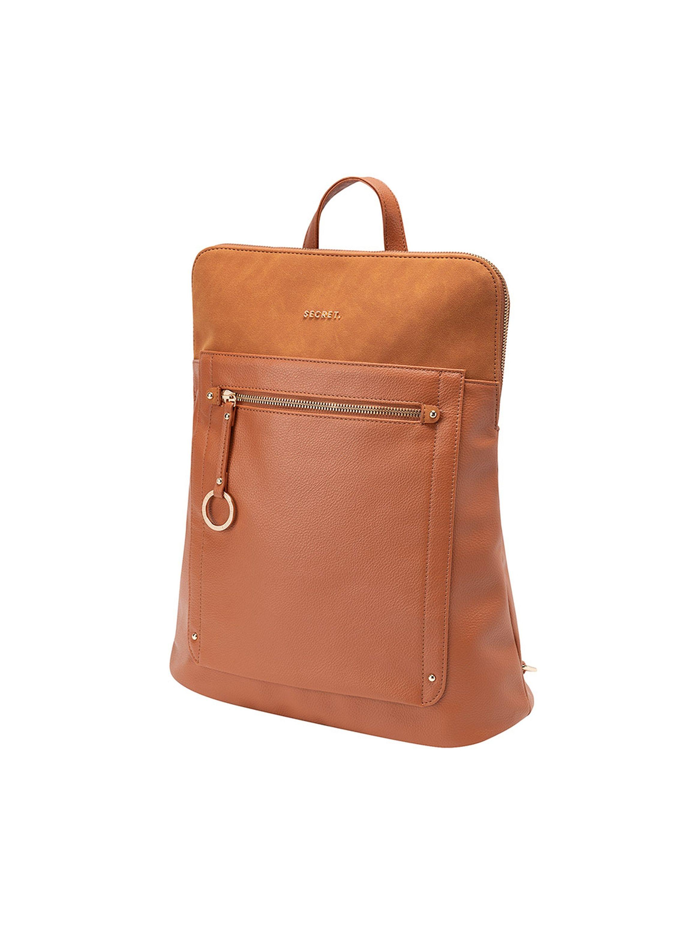 Mochila Notebook Secret Lourdes FW24 Café 14"-1