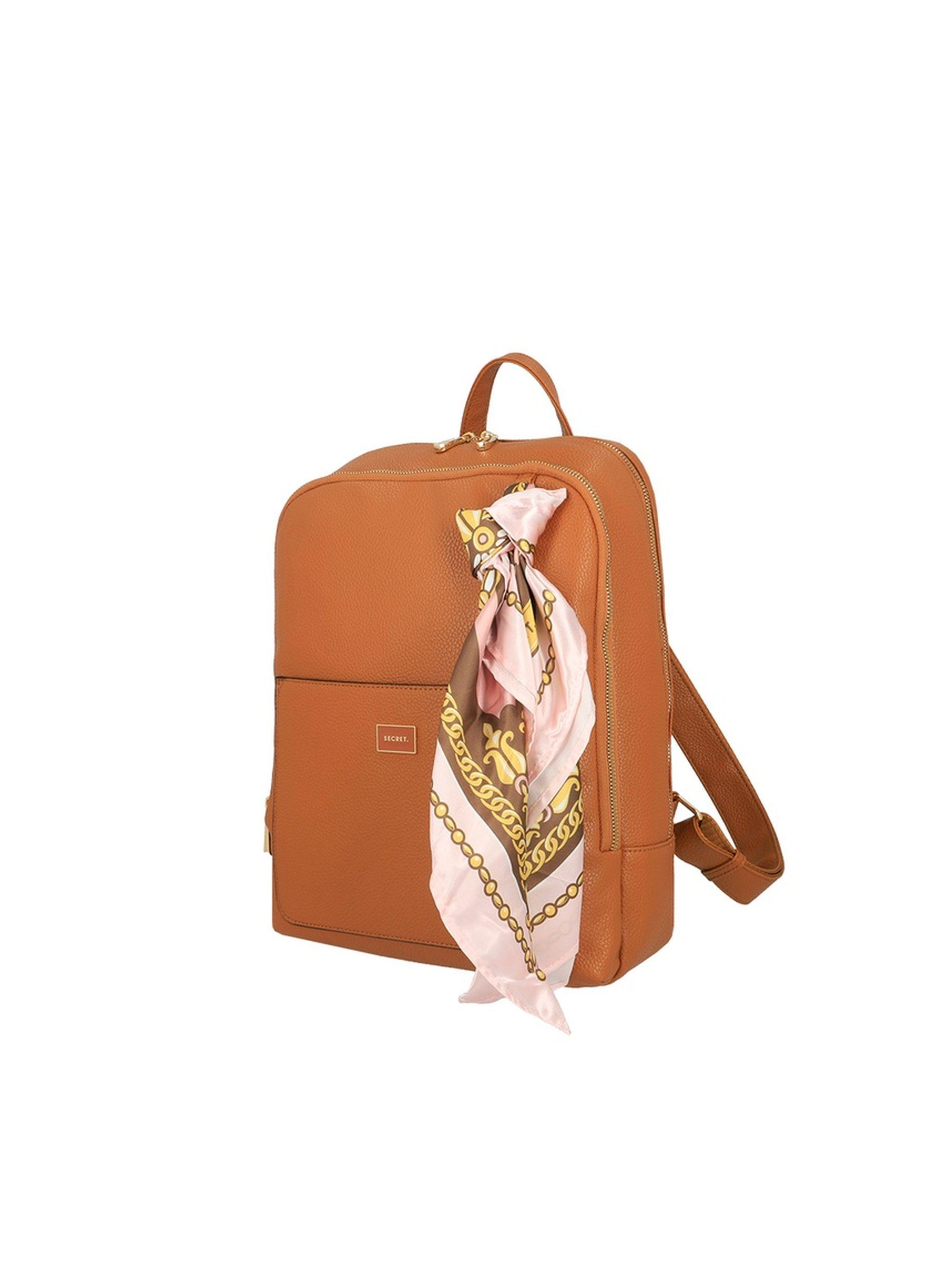 Mochila Notebook Secret Riga FW25 Café Medio 14"-1