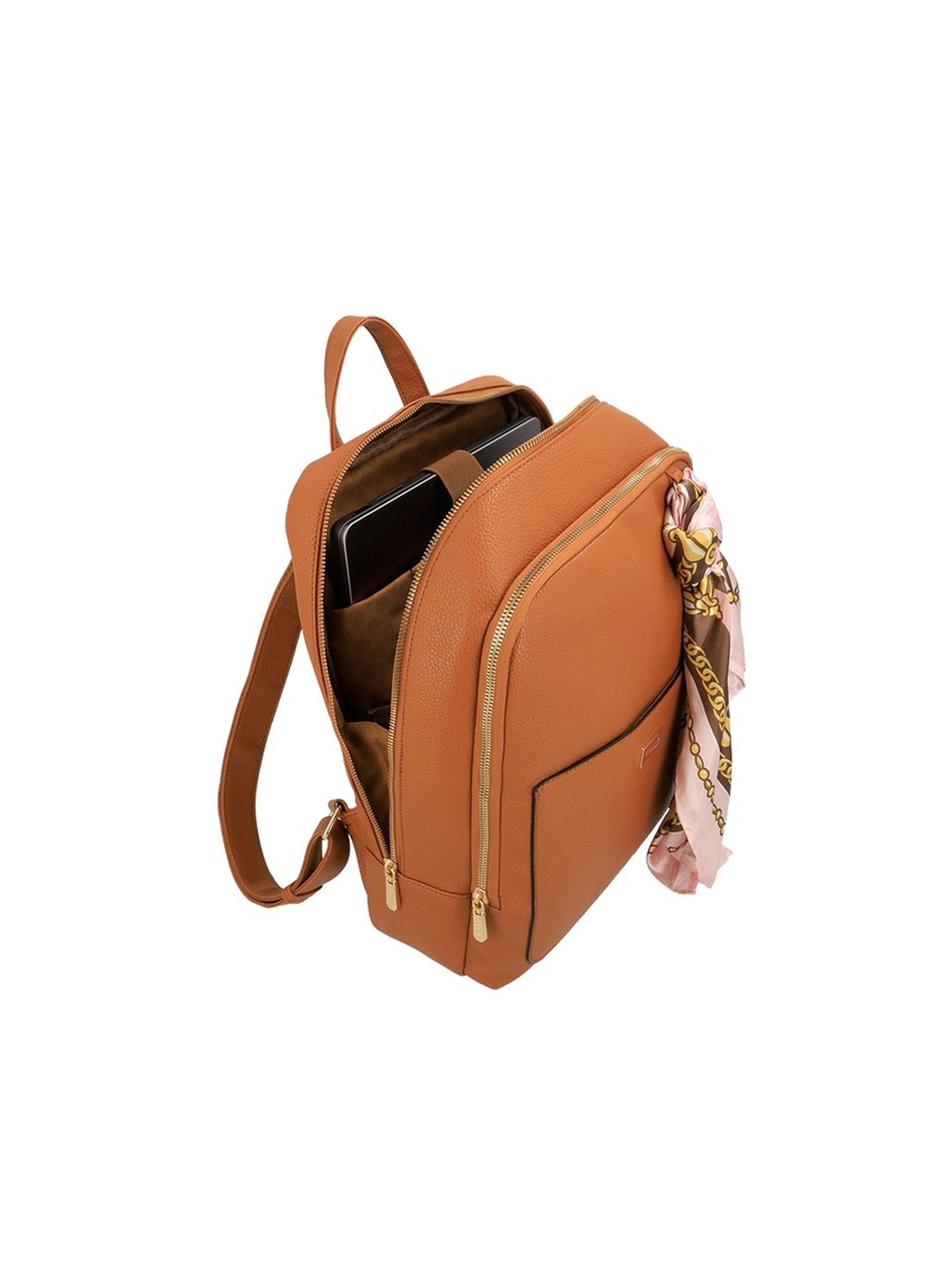 Mochila Notebook Secret Riga FW25 Café Medio 14"-3