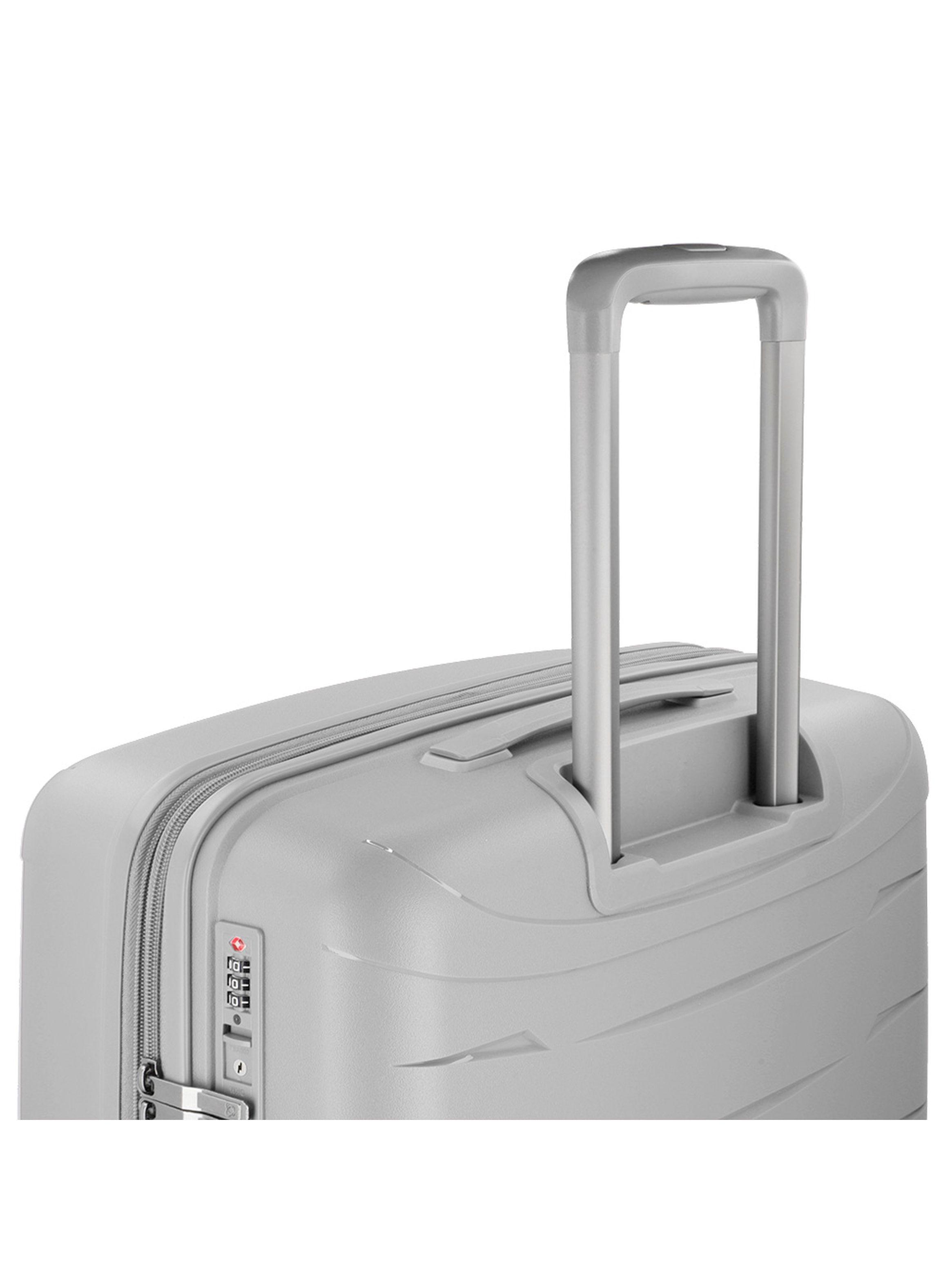 Maleta Grande Saxoline Moonstone Plateado-9