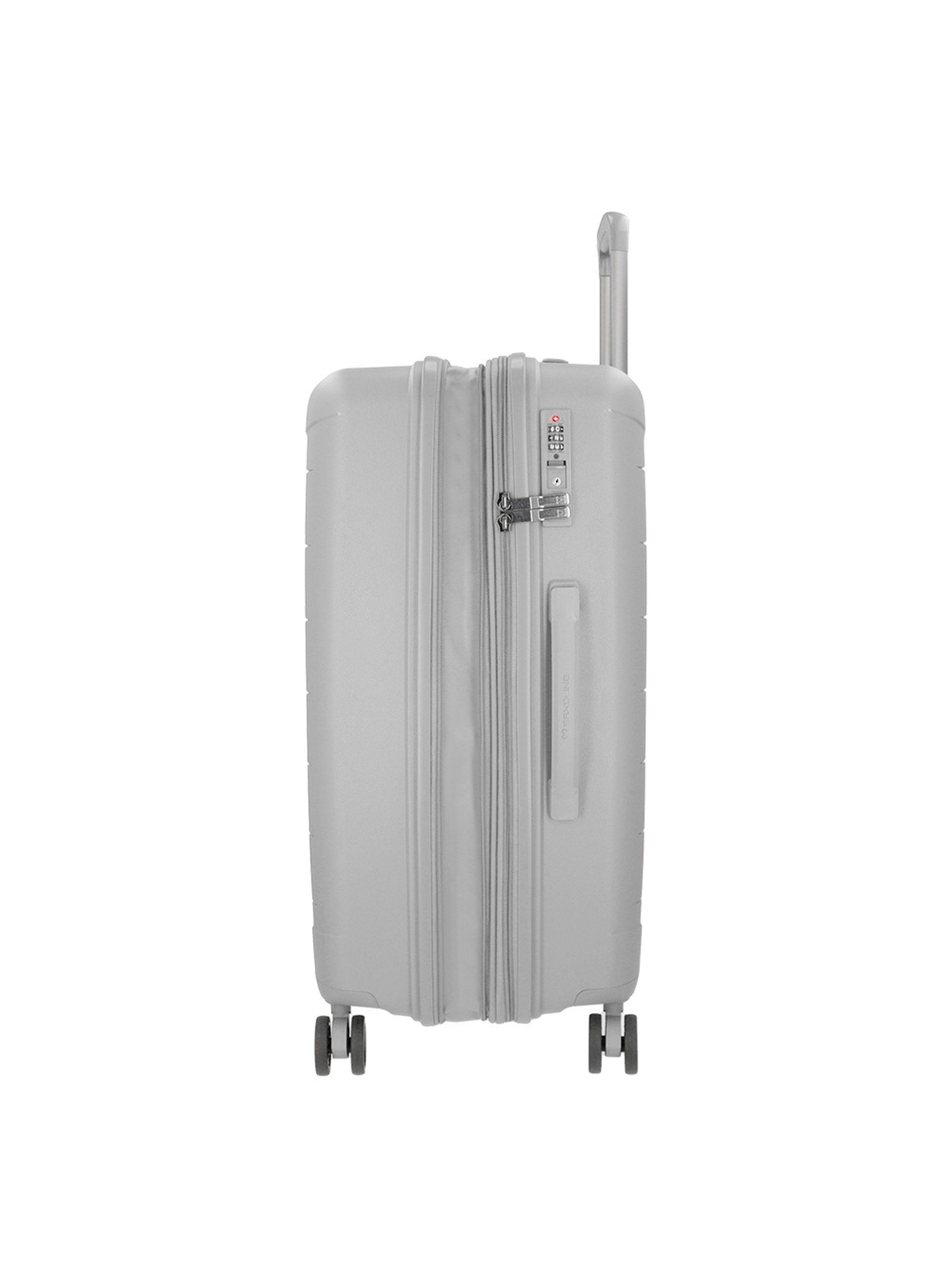 Maleta Grande Saxoline Moonstone Plateado-6