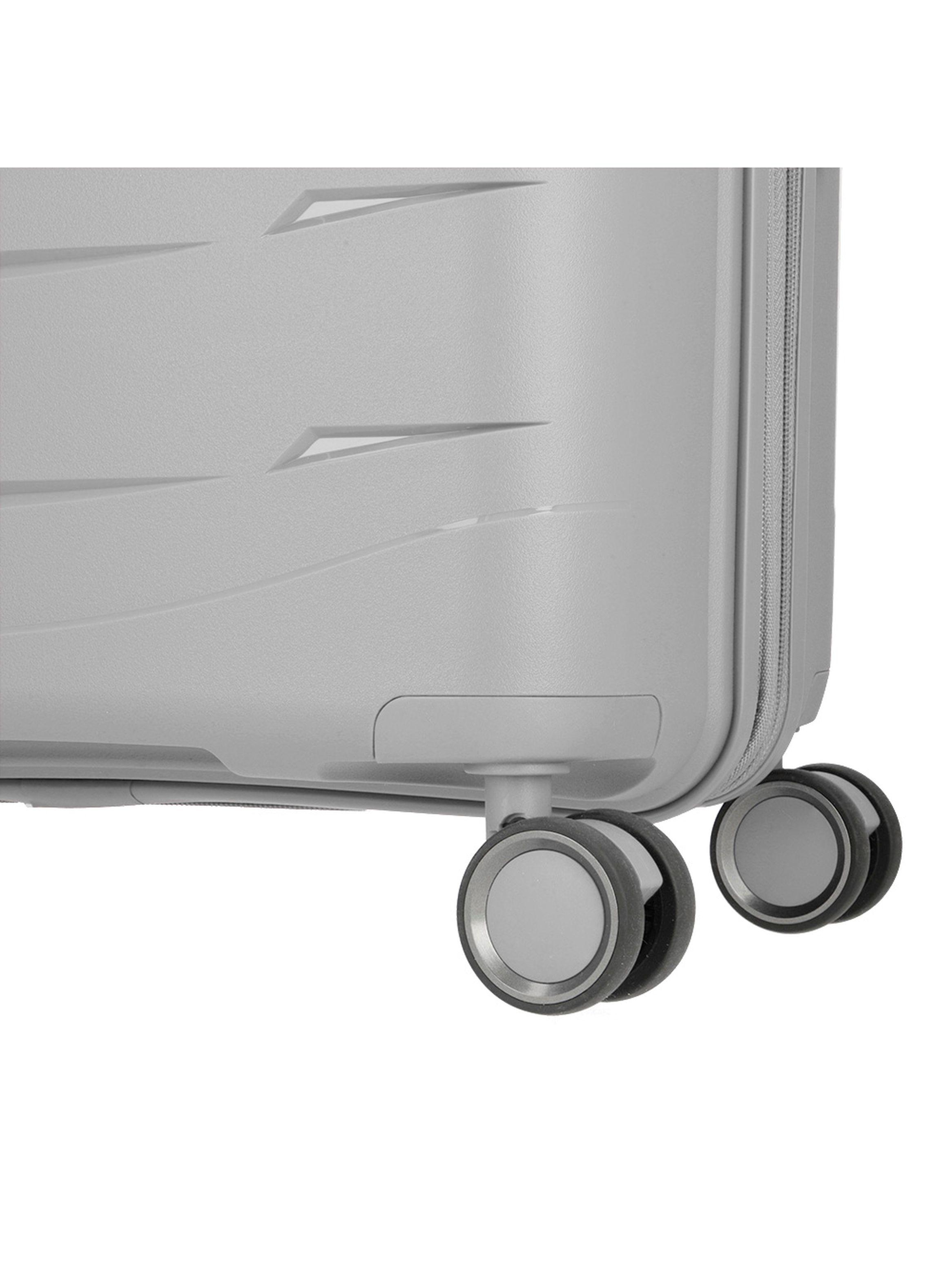 Maleta Grande Saxoline Moonstone Plateado-7