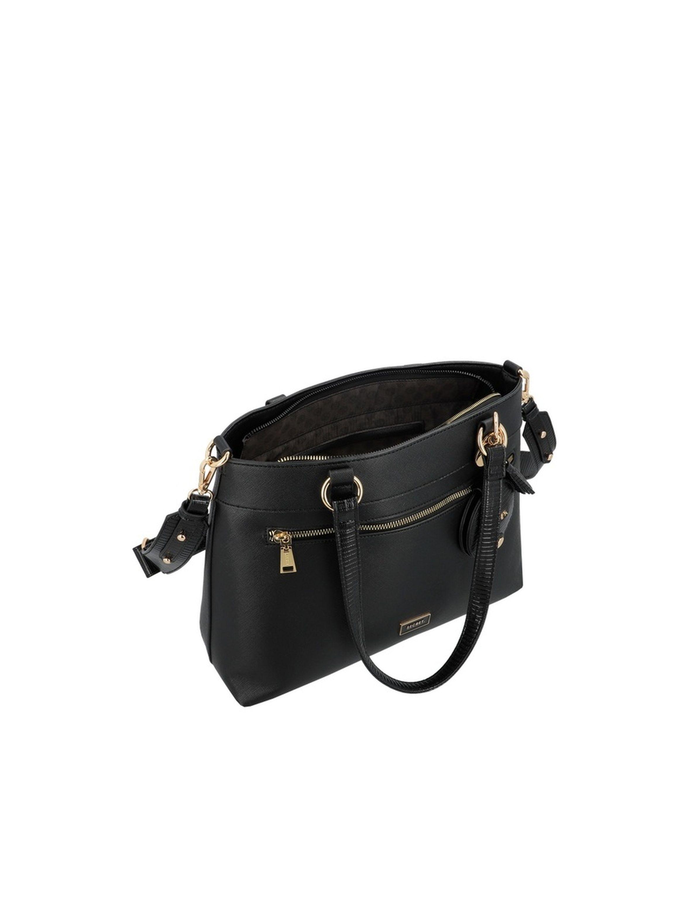 Cartera Tote Secret Albacete FW25 L Negro-3