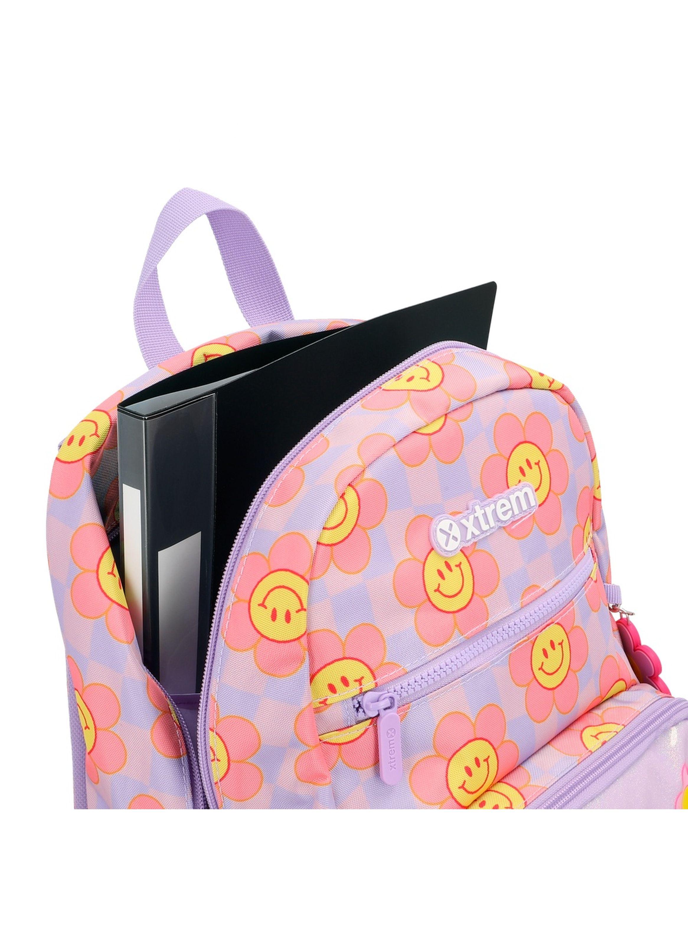 Mochila Xtrem Bolt 6XT Flores Lila-6