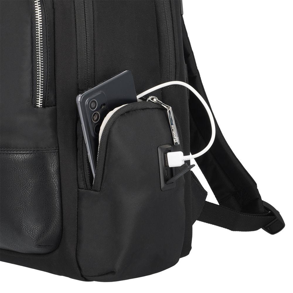 Mochila para notebook mujer Uptown Chic negra 15"-10