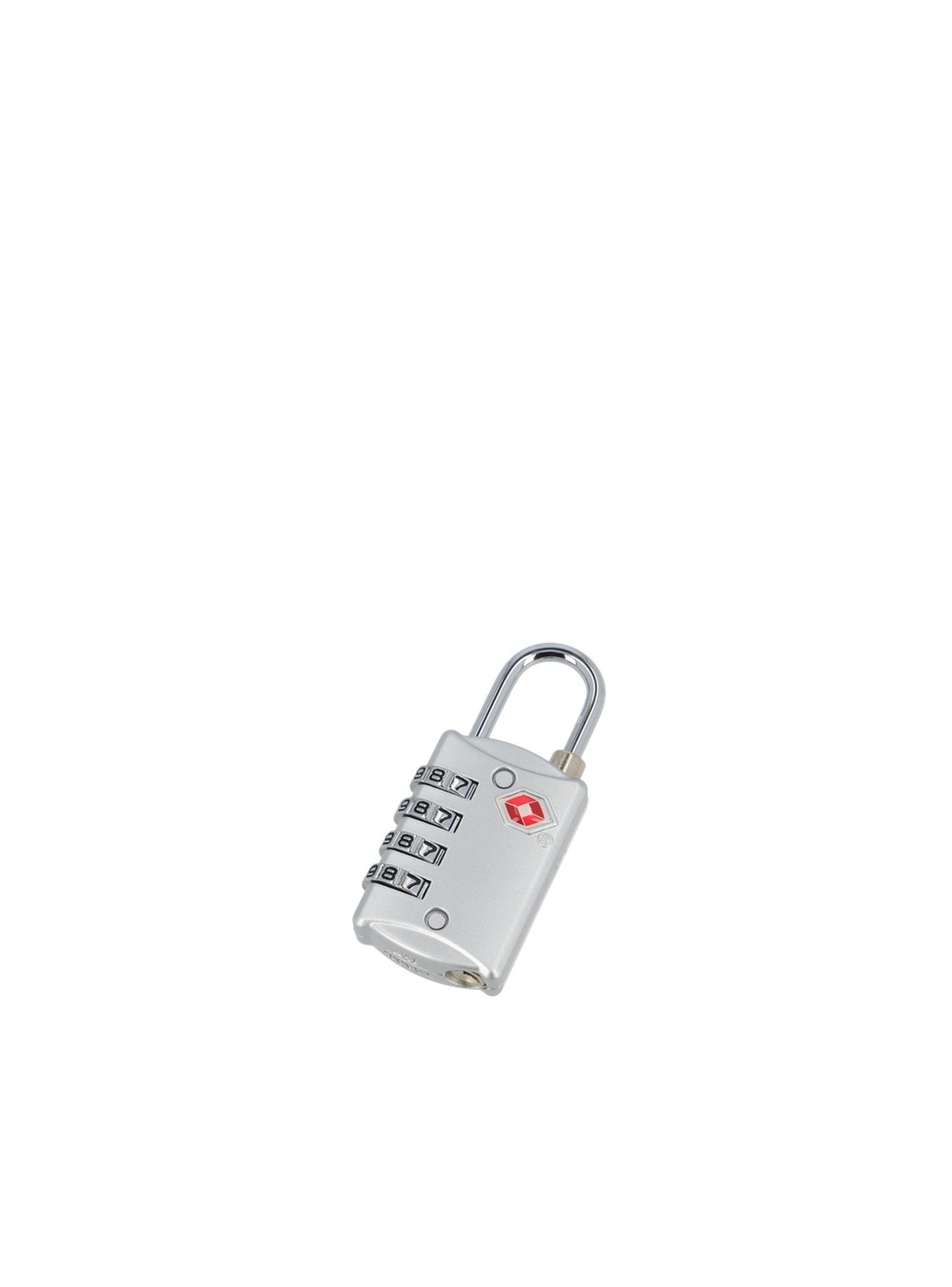 Candado para Maleta con 4 diales TSA Saxoline Plateado-3