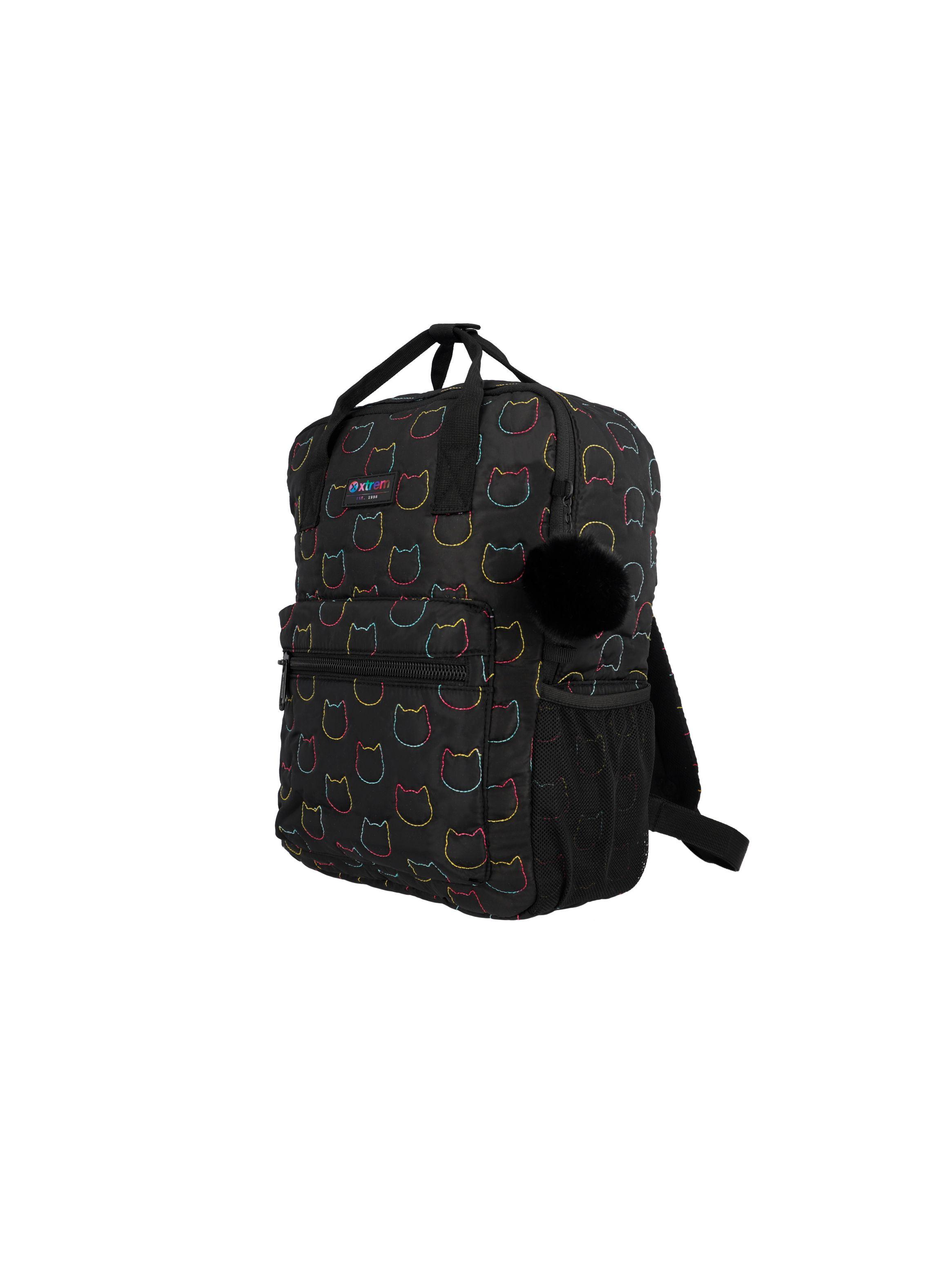 Mochila Notebook Xtrem Leia 4XT Cat Negro 15"-1