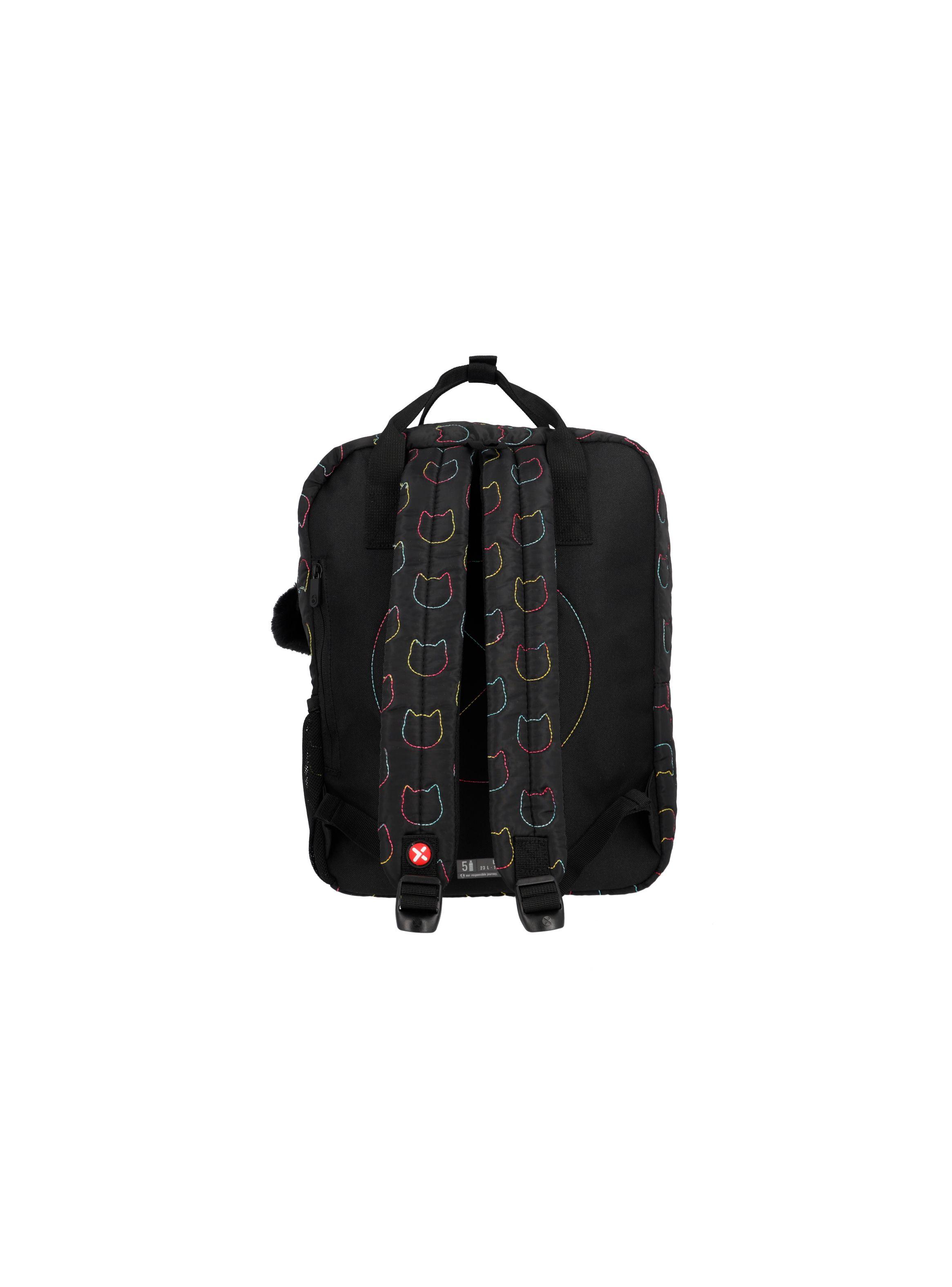 Mochila Notebook Xtrem Leia 4XT Cat Negro 15"-2