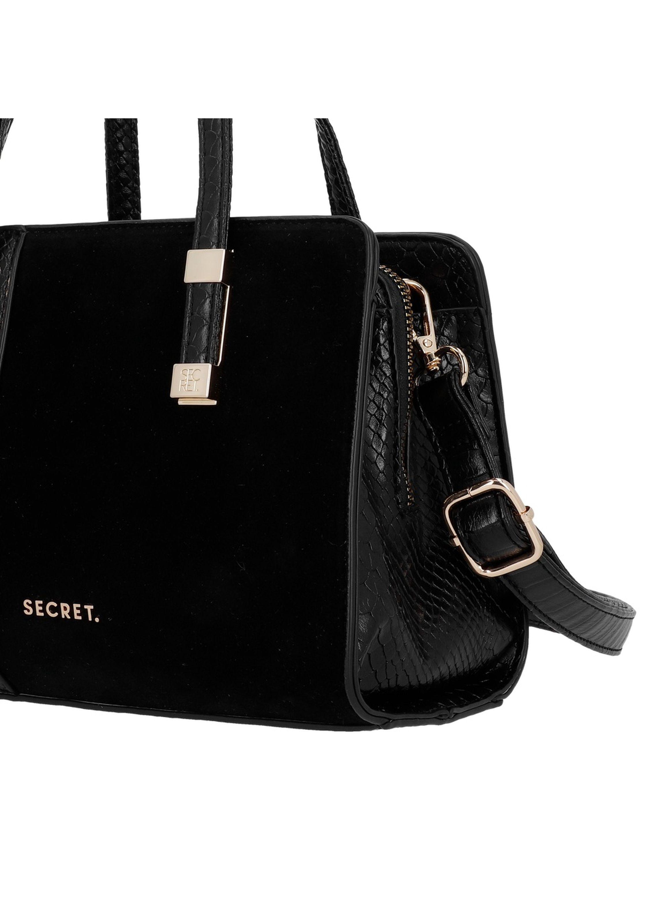 Cartera Bandolera Secret Zagreb SC7 Pequeña Negro-4