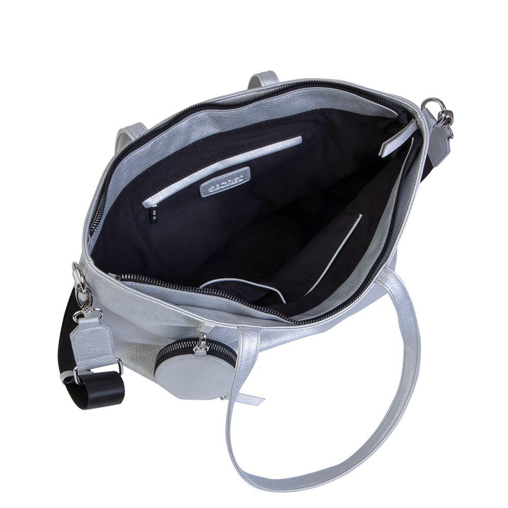 Cartera Austin Plateada Secret-3