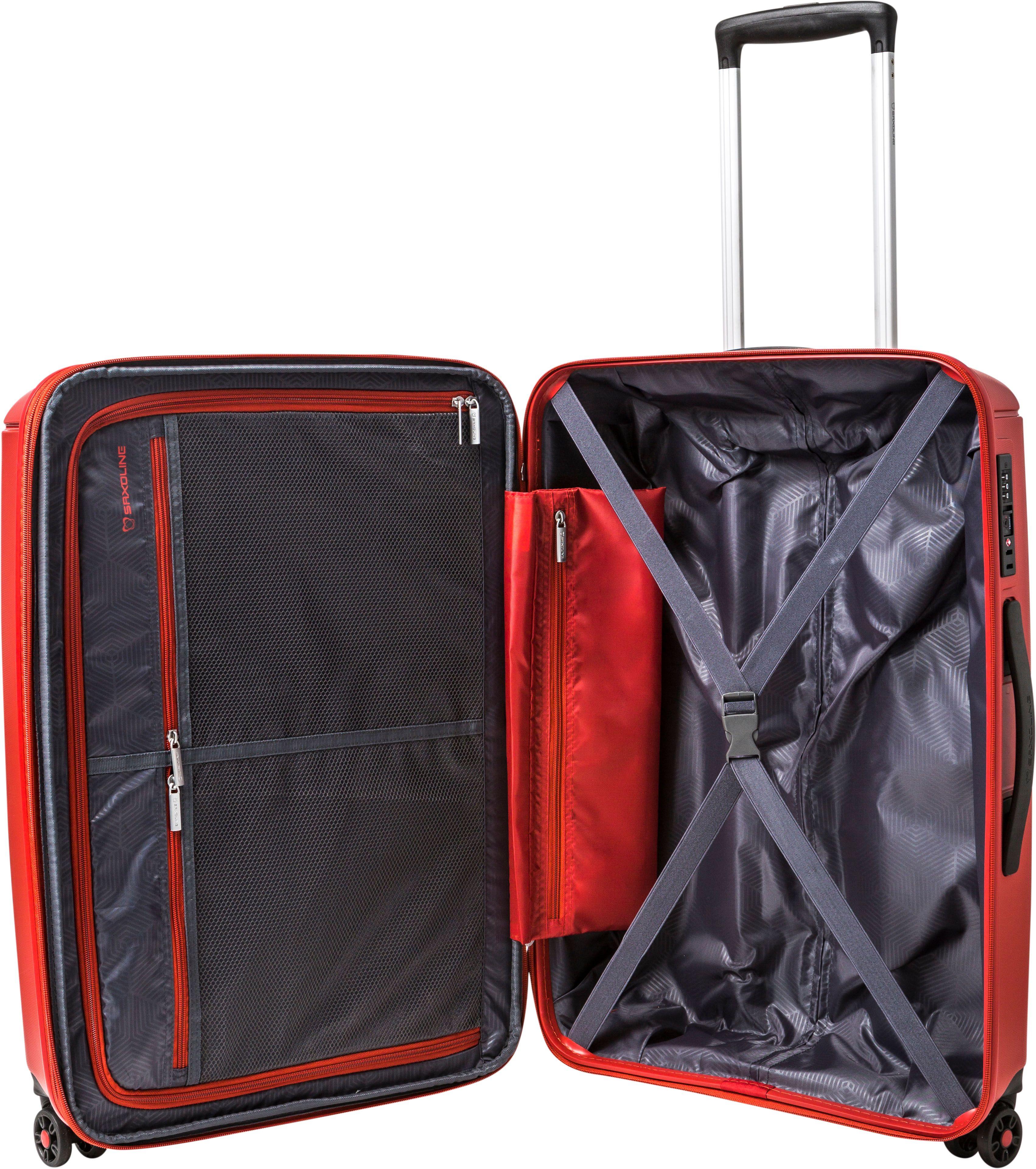 Maleta Mediana Saxoline Fortress Rojo-3