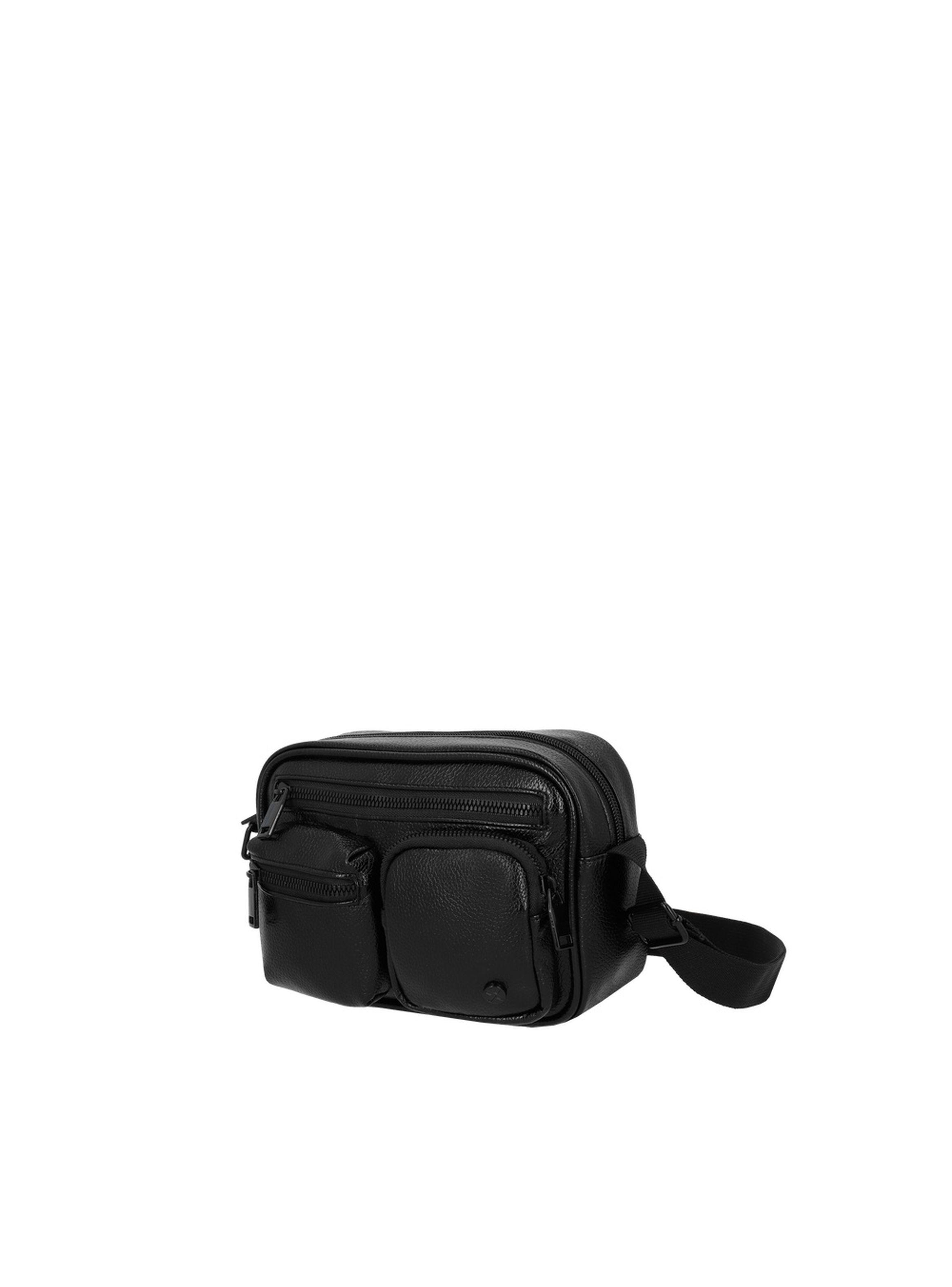 Cartera Bandolera Xtrem Hazel 3XT Pequeña Negra Brillante-1
