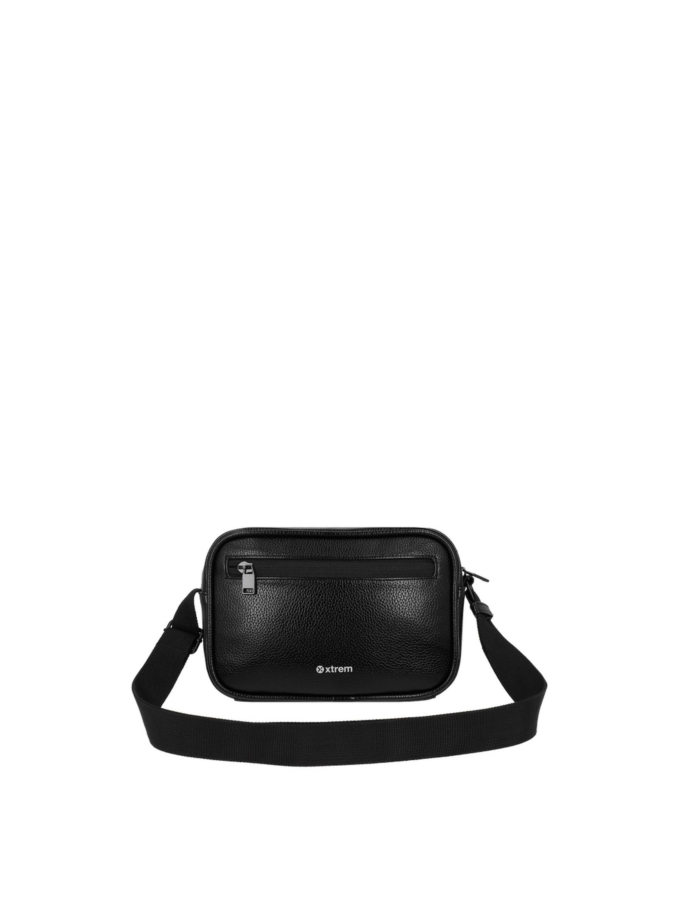 Cartera Bandolera Xtrem Hazel 3XT Pequeña Negra Brillante-2