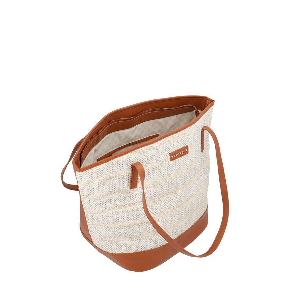 Cartera Tote Bag Secret Santorini Beige L-3