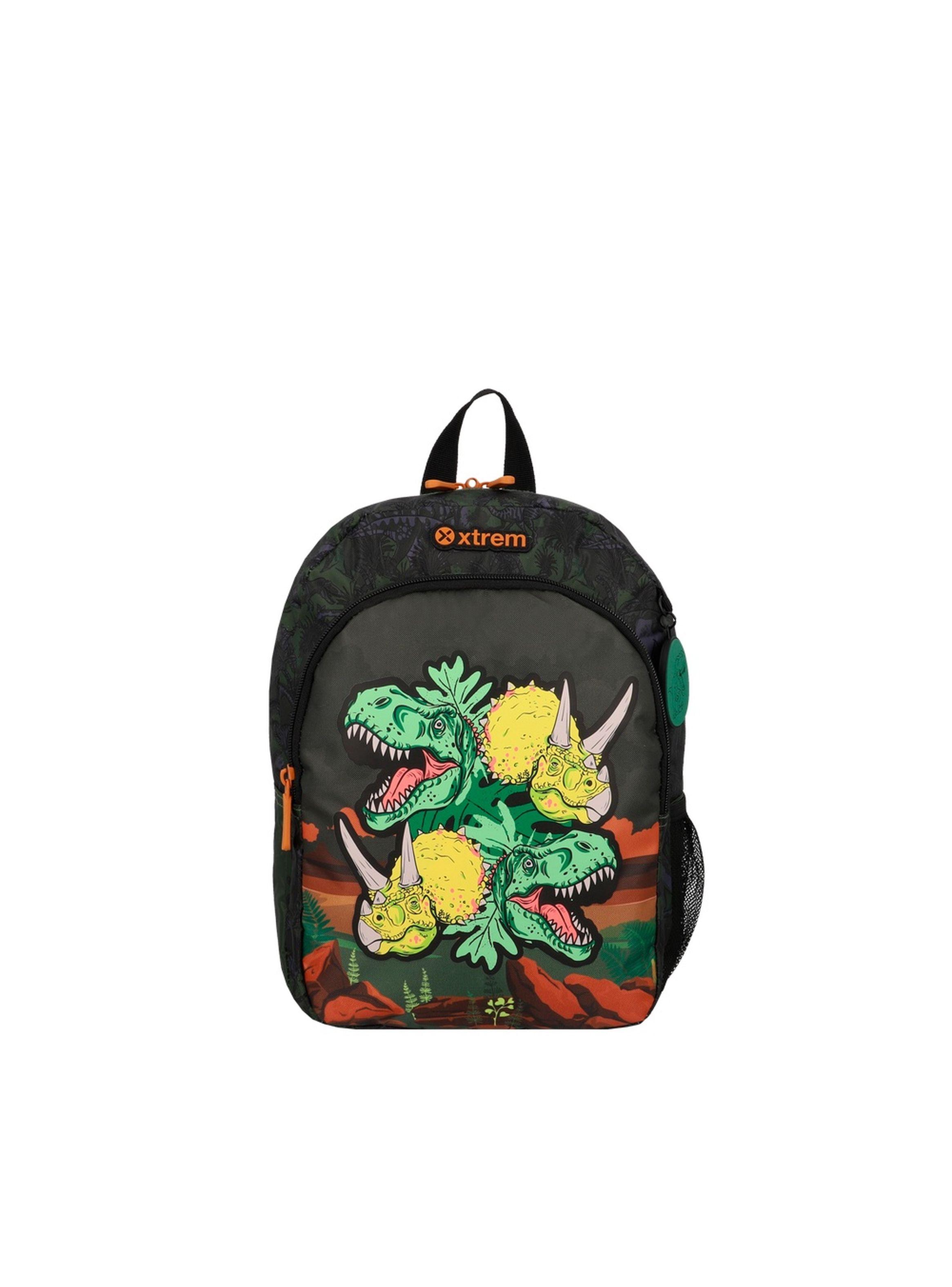 Mochila Xtrem Kinder 6XT Dino Verde Oliva-0