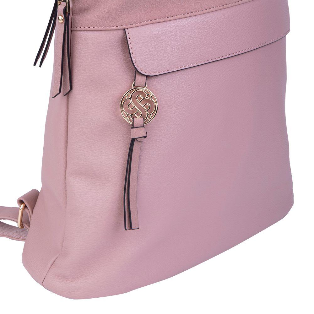 Mochila Lourdes Rosada Secret-8