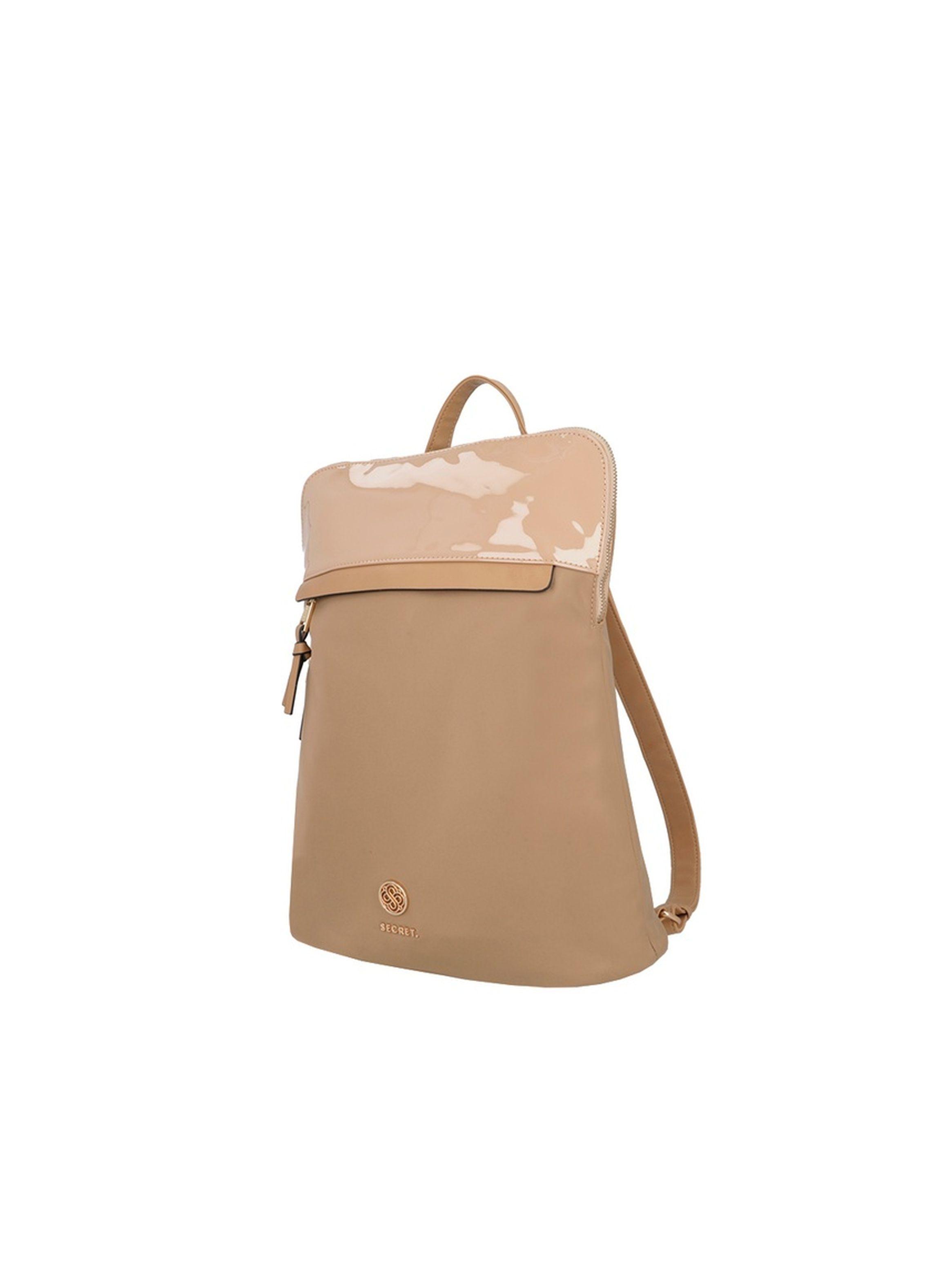 Mochila Notebook Secret Lourdes SS25 Beige 14"-1