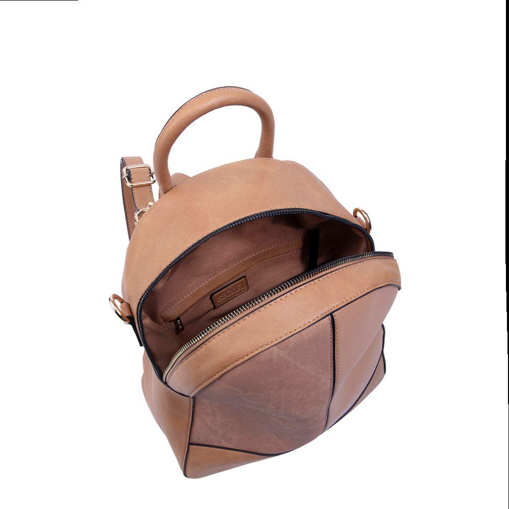 Mochila Ferrara Beige Secret-3