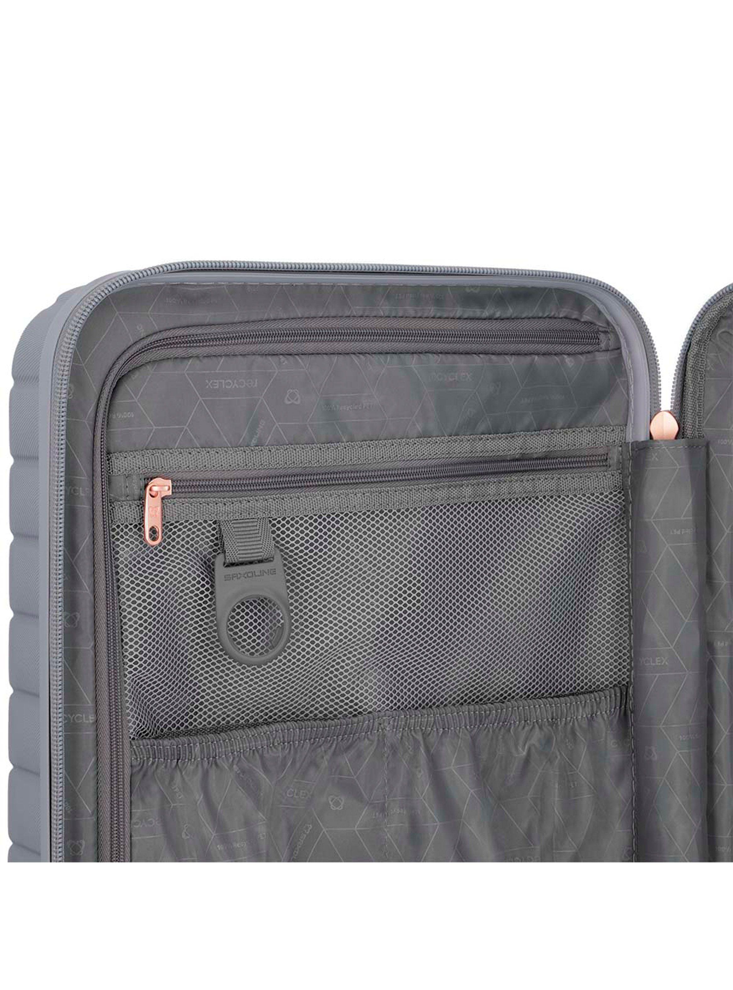 Maleta Mediana Saxoline Spinwave Gris-8