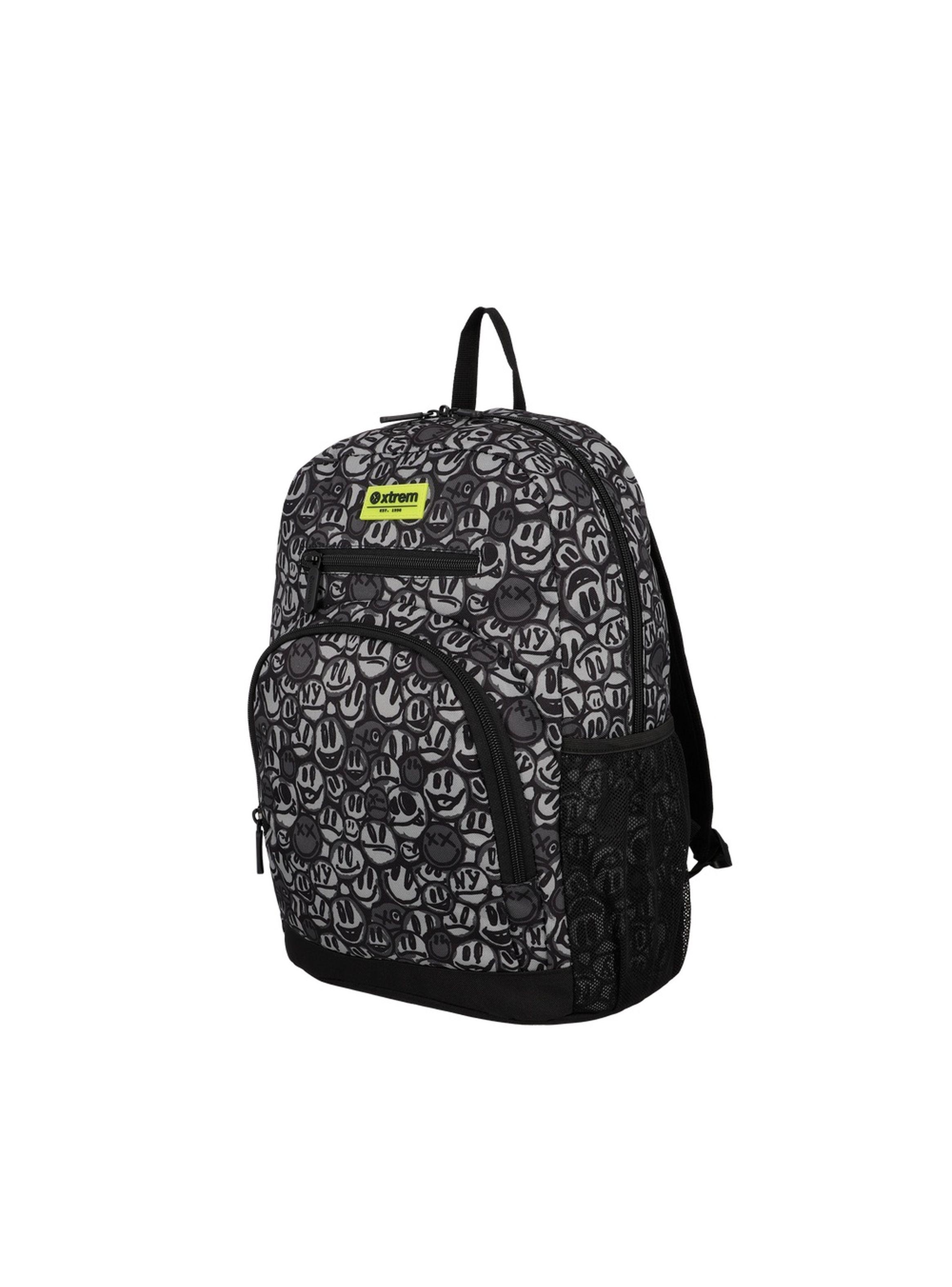 Multipack 6XT Mochila Niño Xtrem Graffiti Print Negro-1