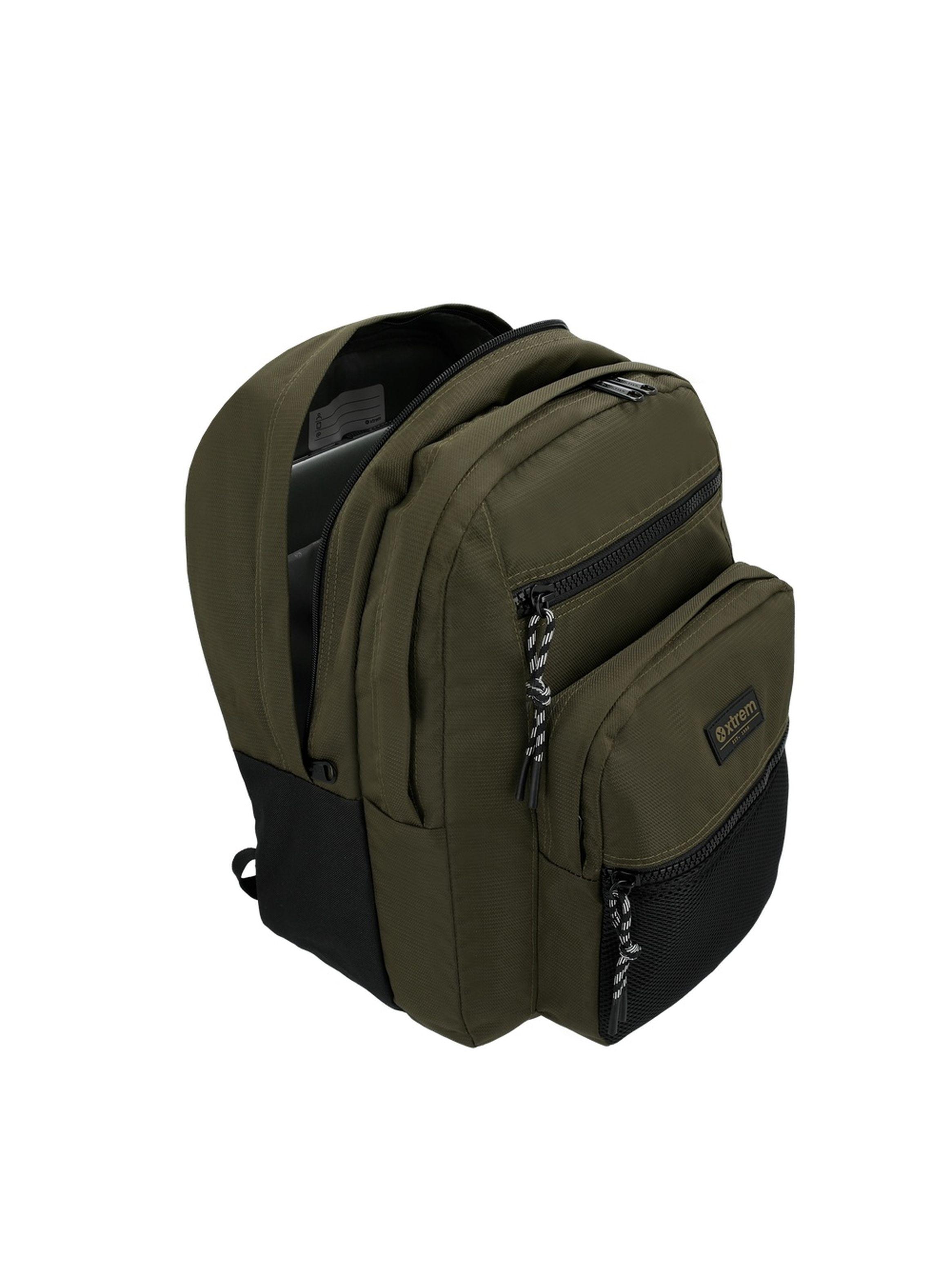 Mochila Notebook Xtrem Kong 6XT Verde Oliva 15"-3