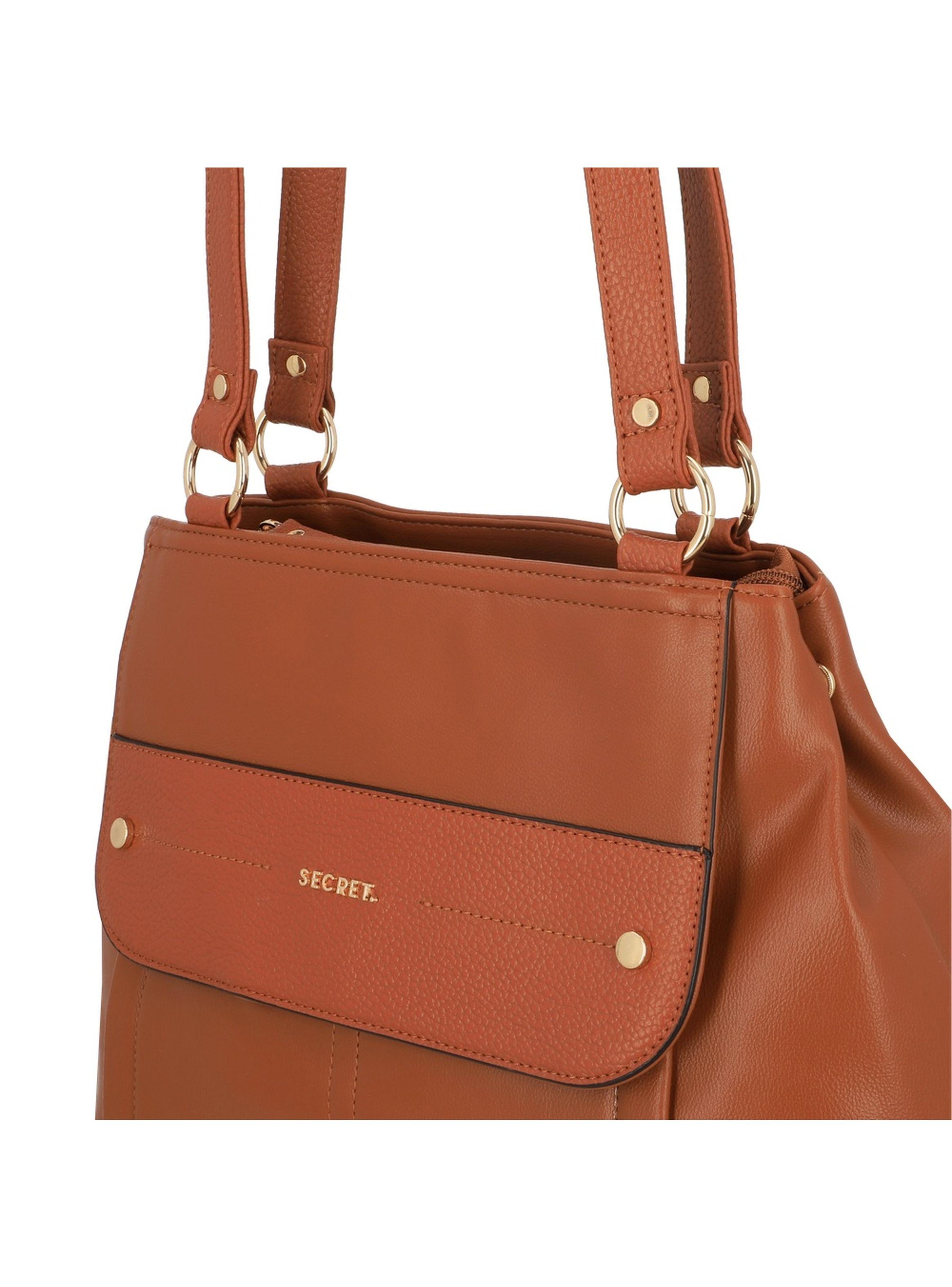 Cartera de hombro Secret Melbourne SC6 L Café-4