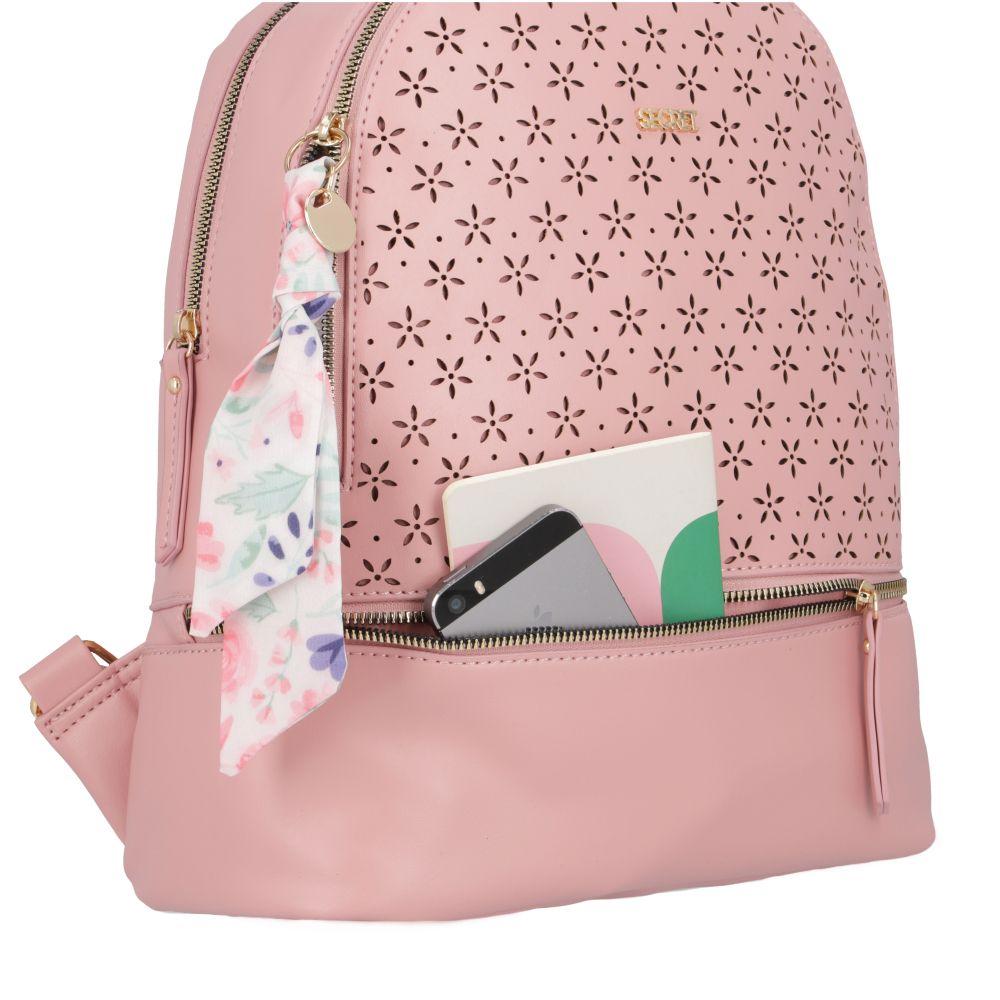 Mochila Zambia Casual Rosado Secret L-8