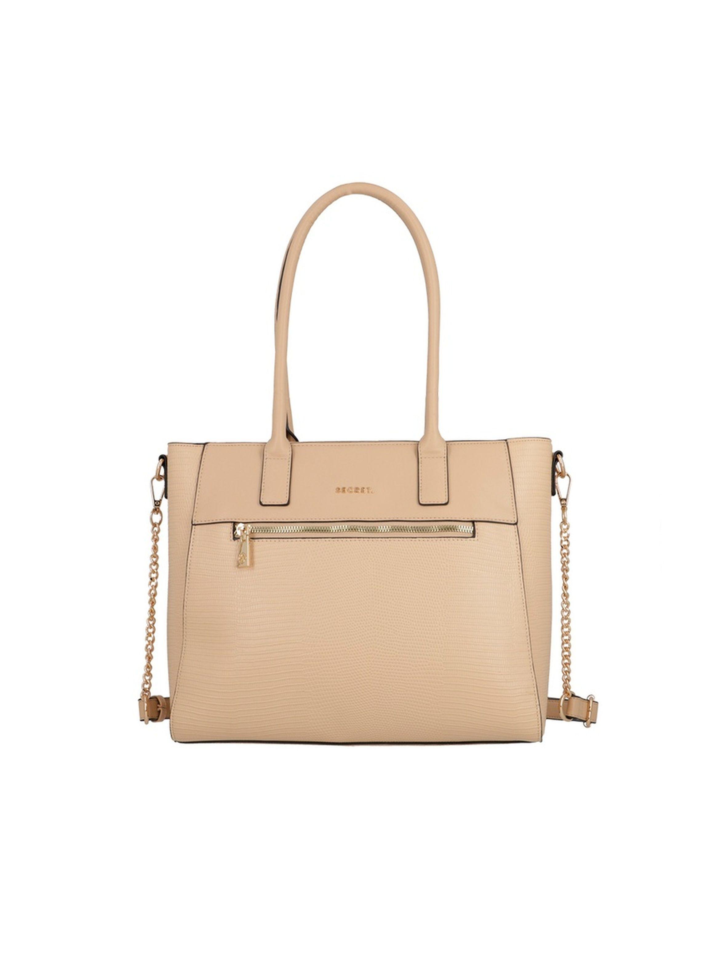 Cartera Tote Secret Virginia SS25 Beige L-0