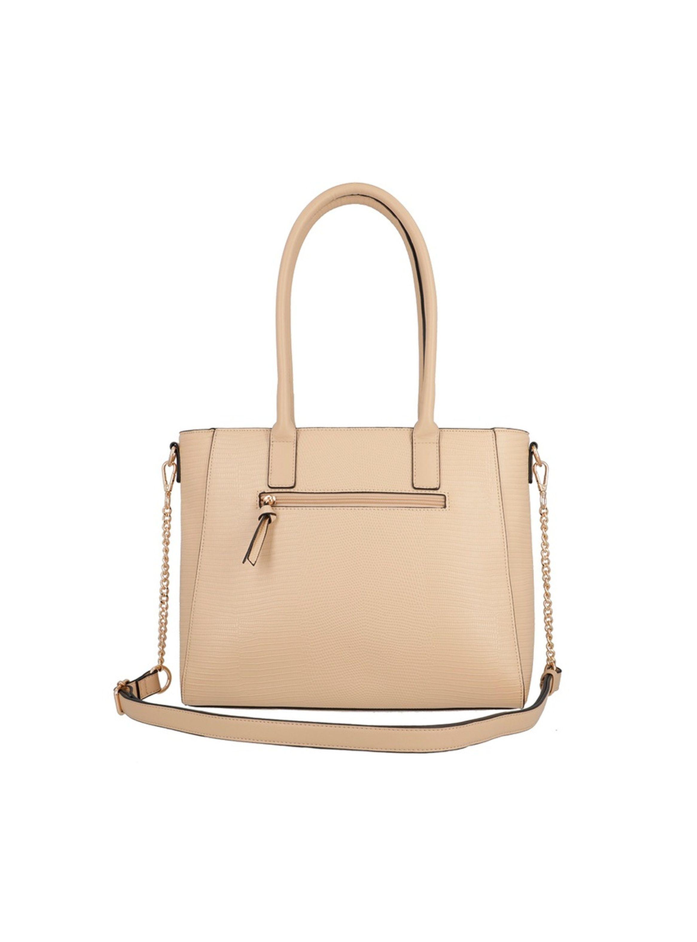 Cartera Tote Secret Virginia SS25 Beige L-2