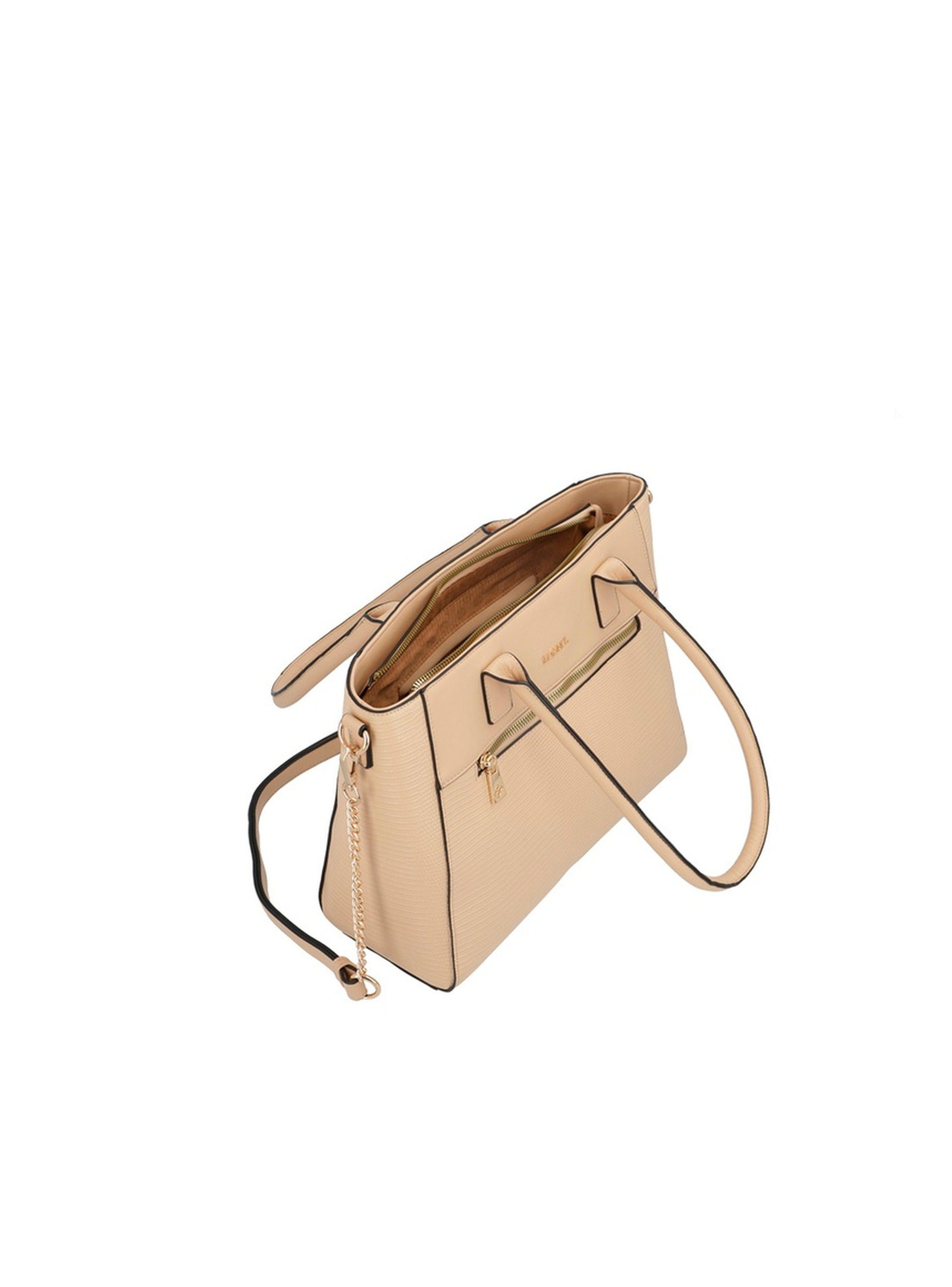 Cartera Tote Secret Virginia SS25 Beige L-3
